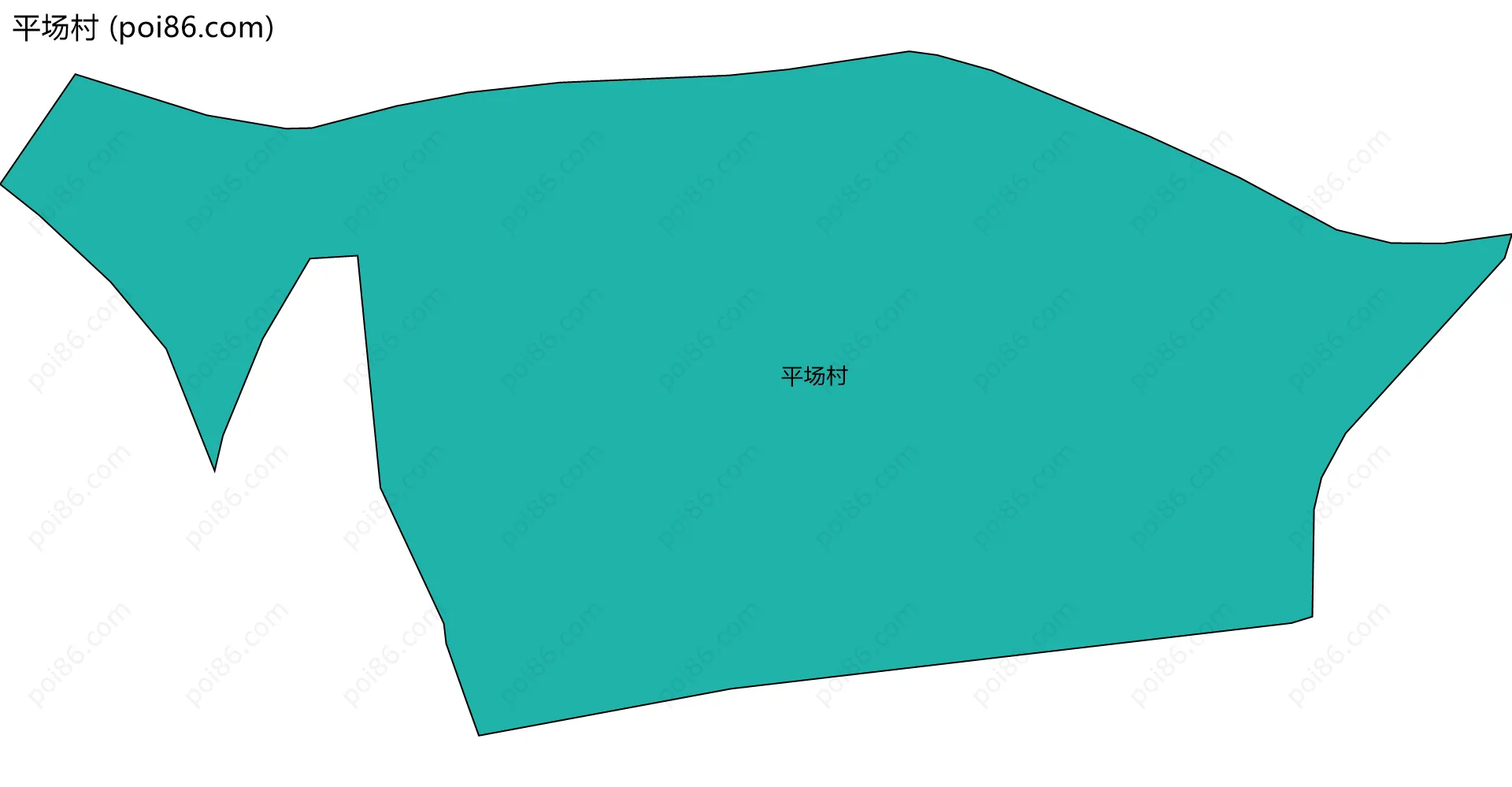 平场村边界地图