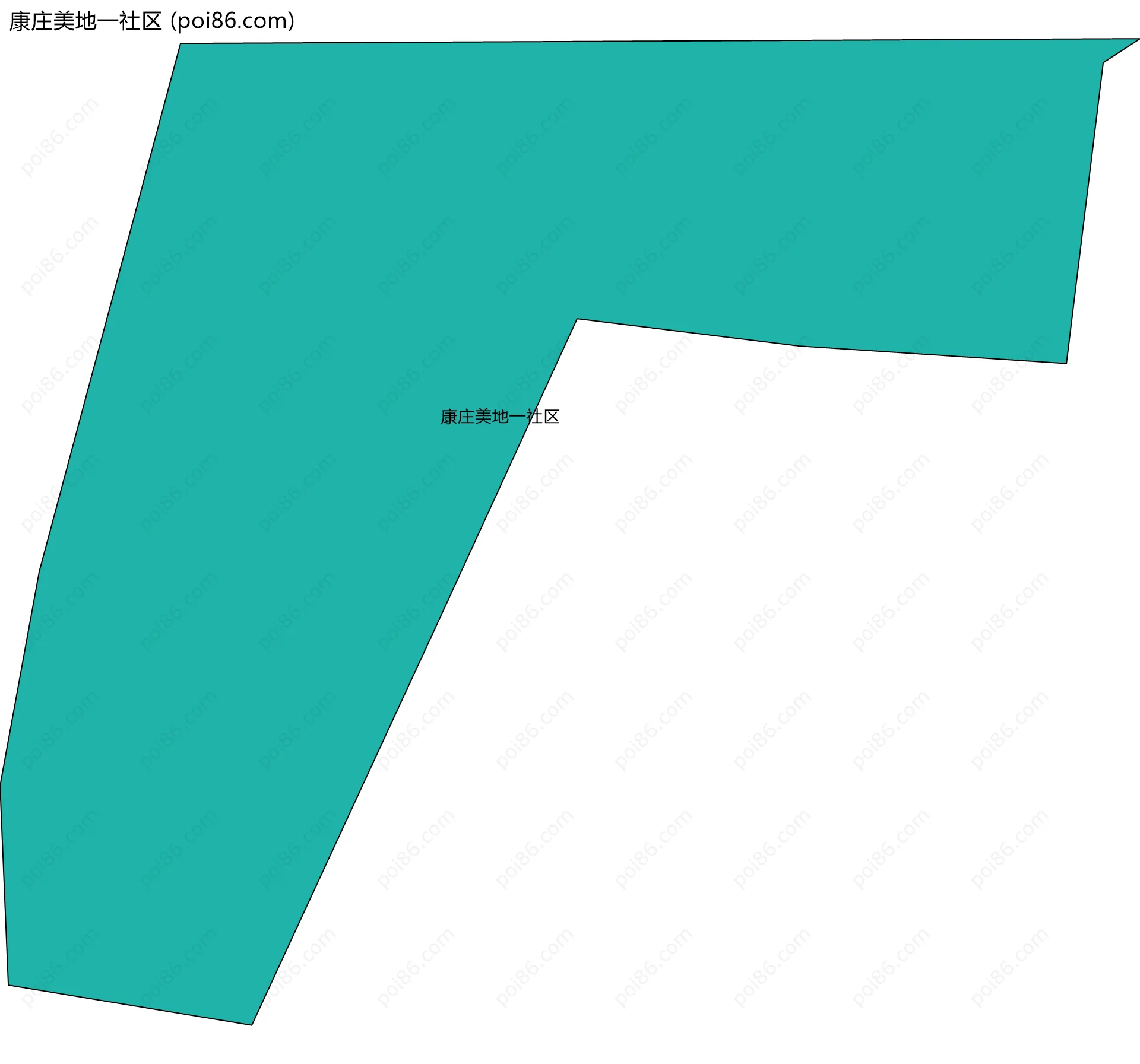 康庄美地一社区边界地图