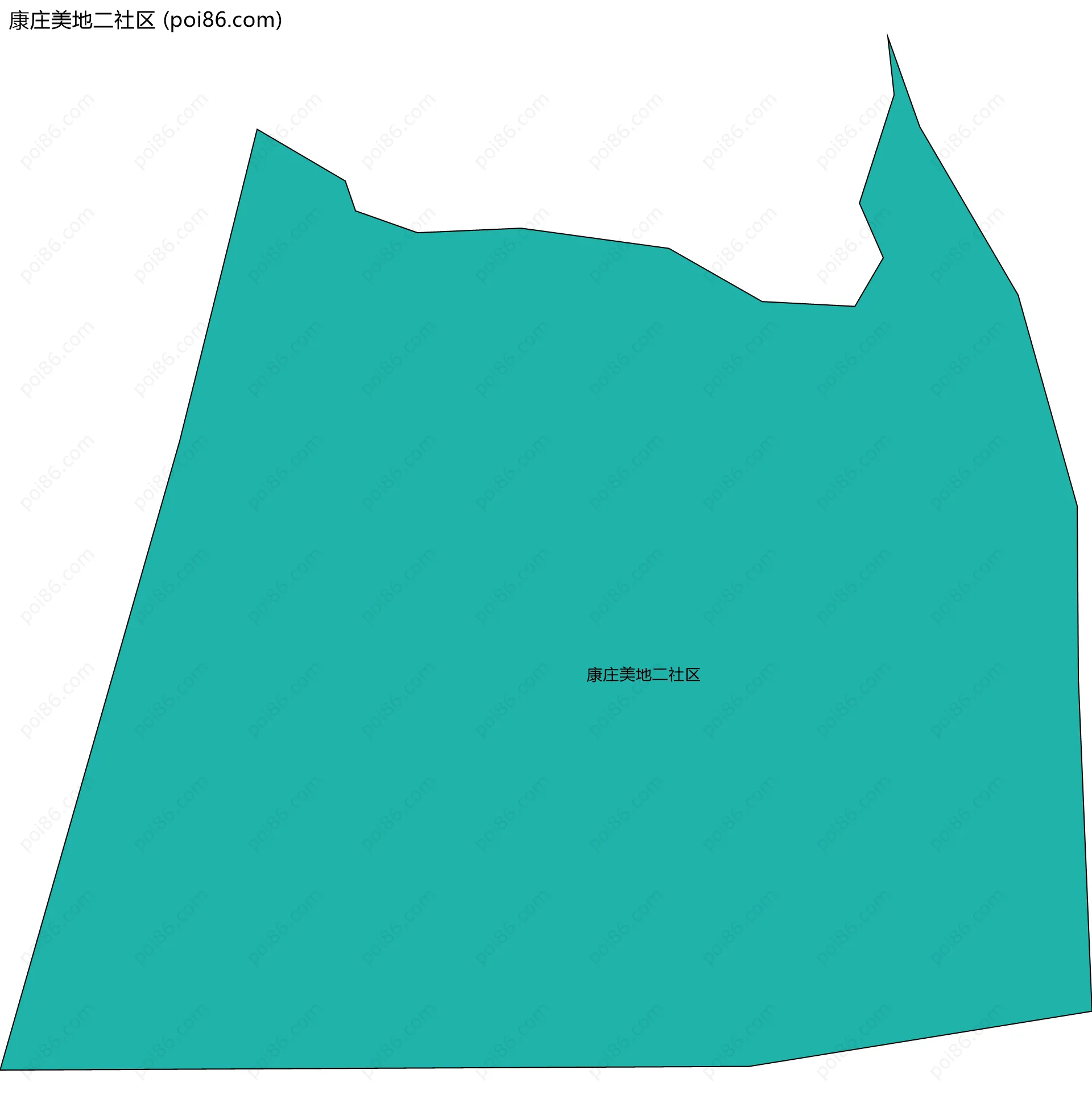 康庄美地二社区边界地图