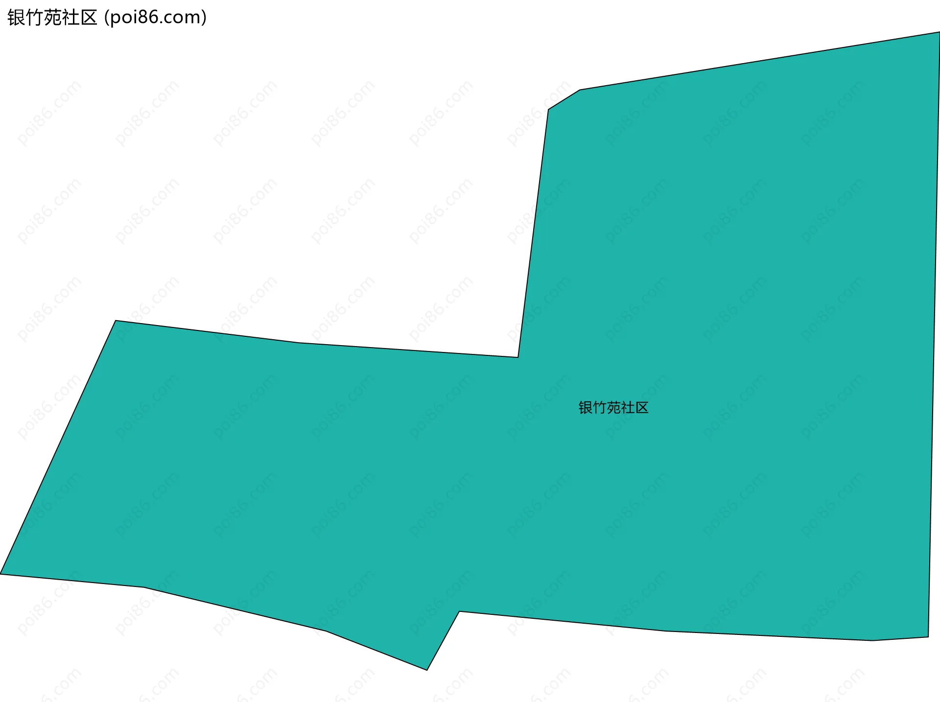 银竹苑社区边界地图
