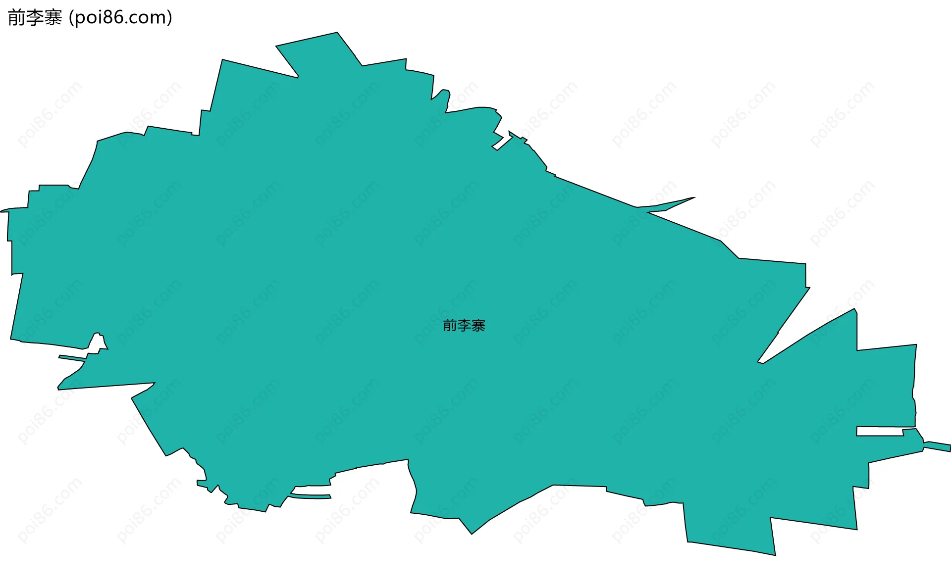 前李寨边界地图