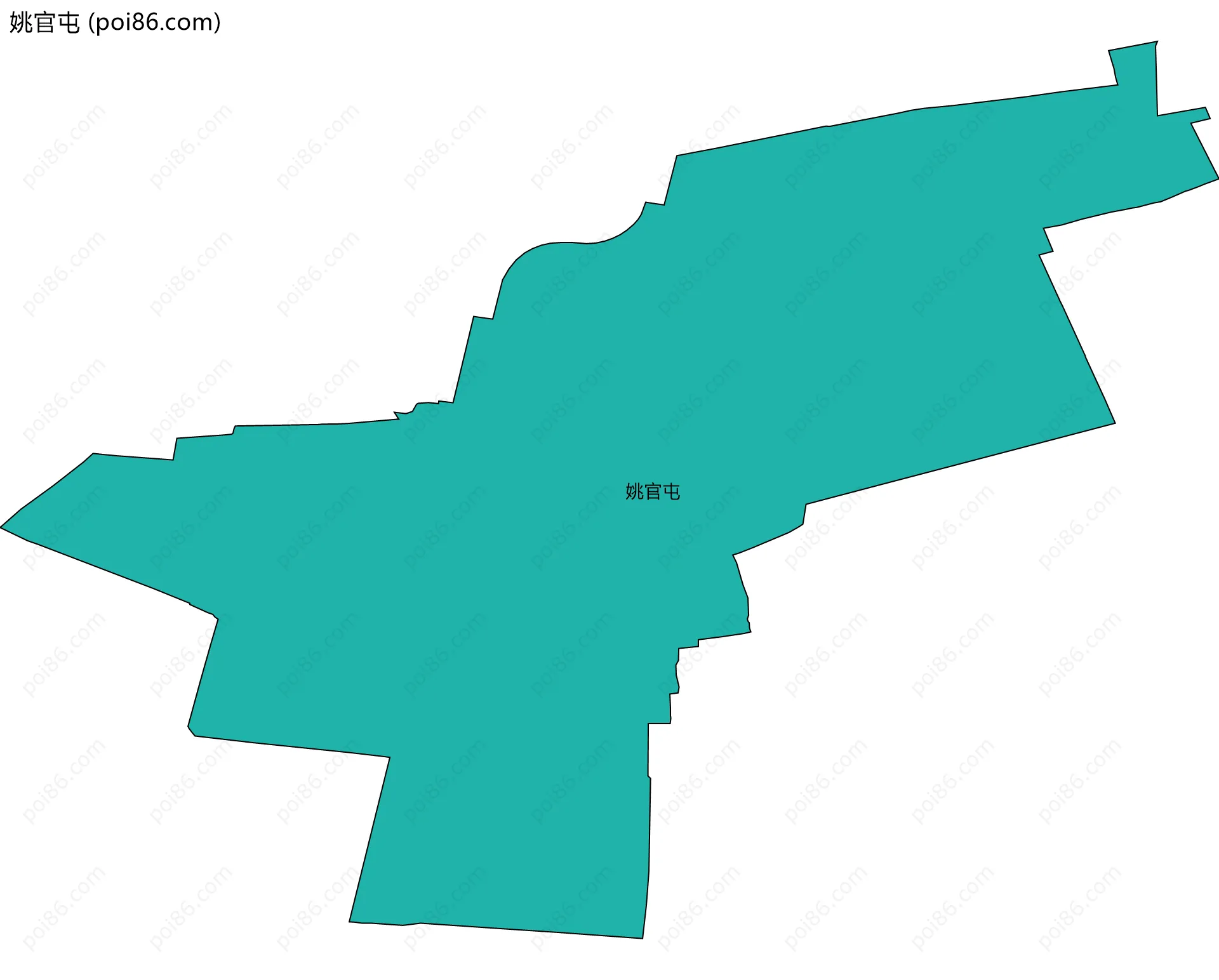 姚官屯边界地图