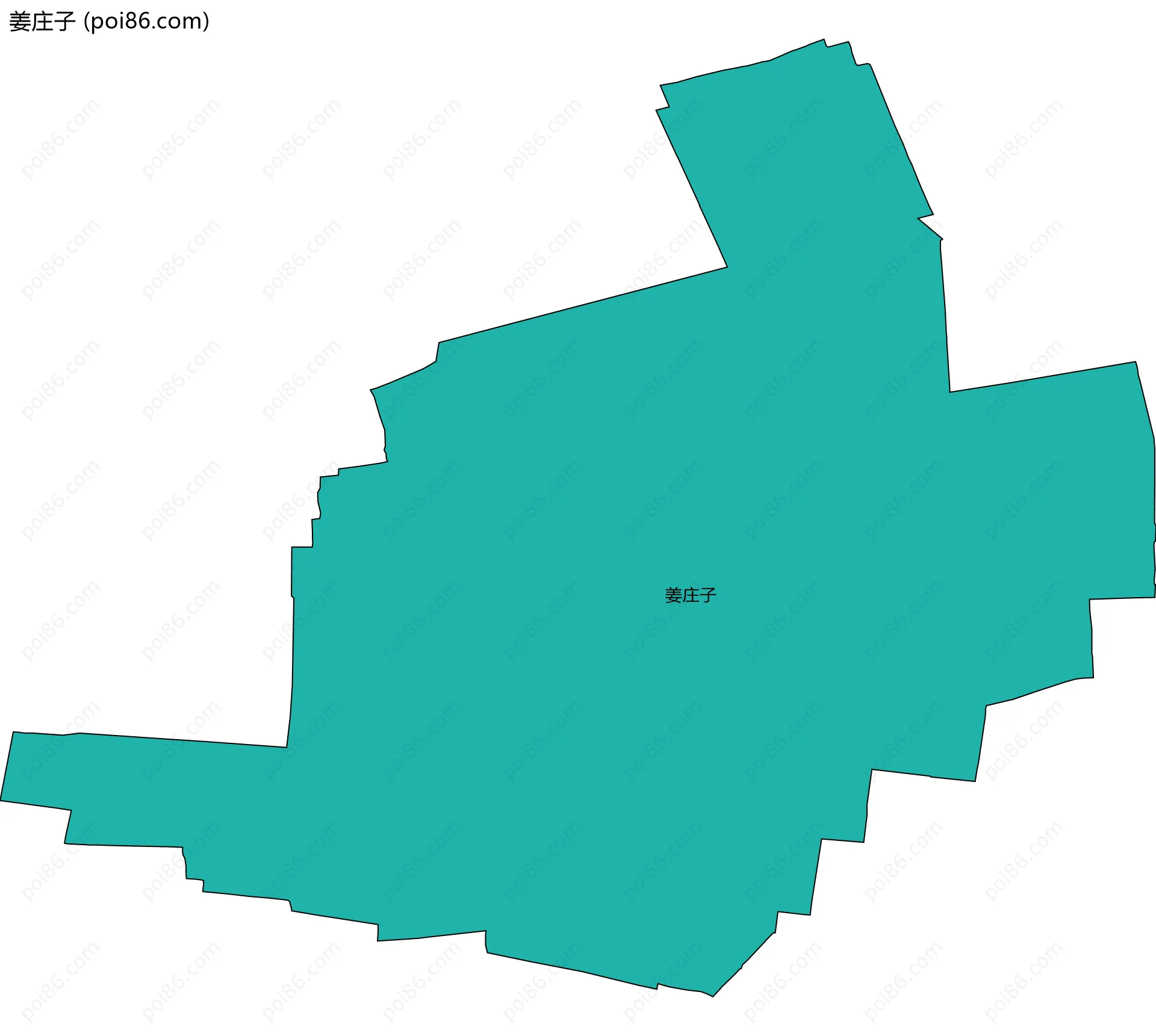 姜庄子边界地图