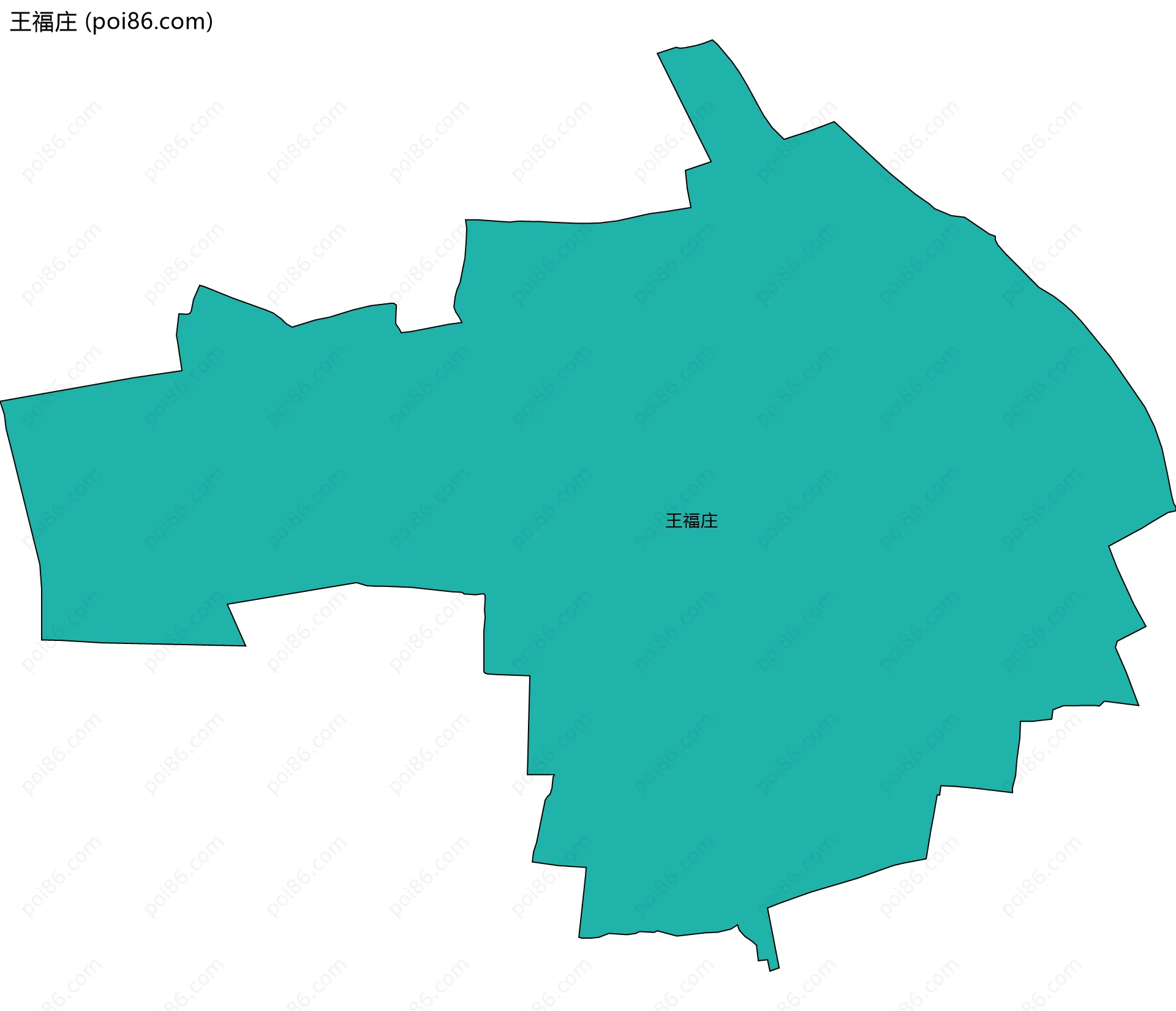 王福庄边界地图