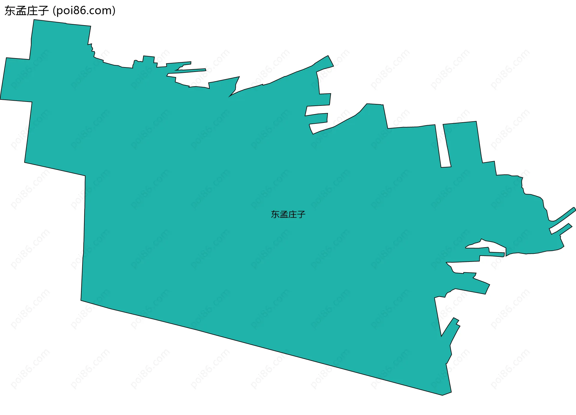 东孟庄子边界地图