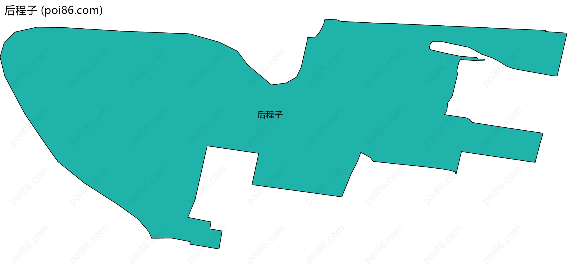 后程子边界地图