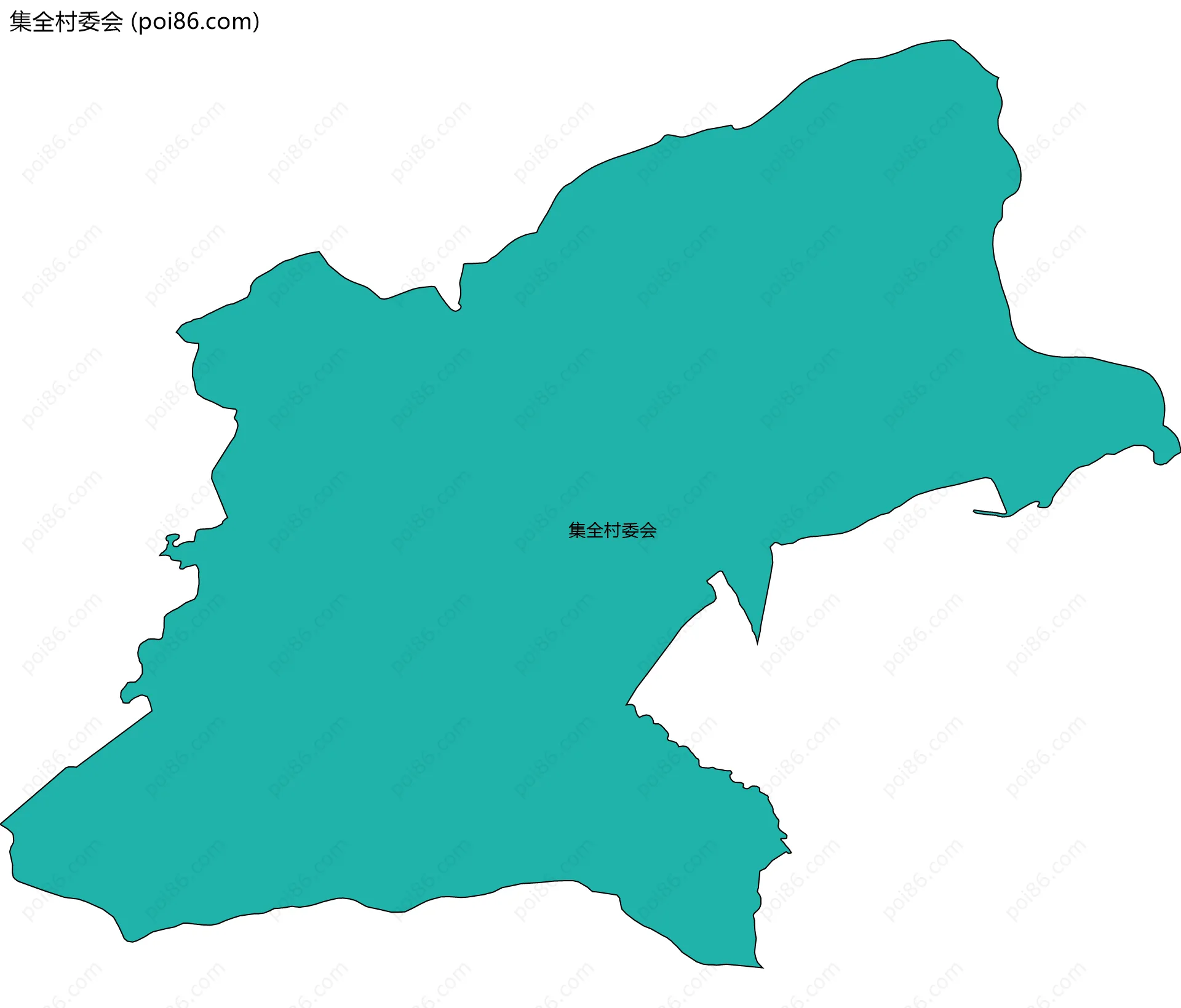 集全村委会边界地图