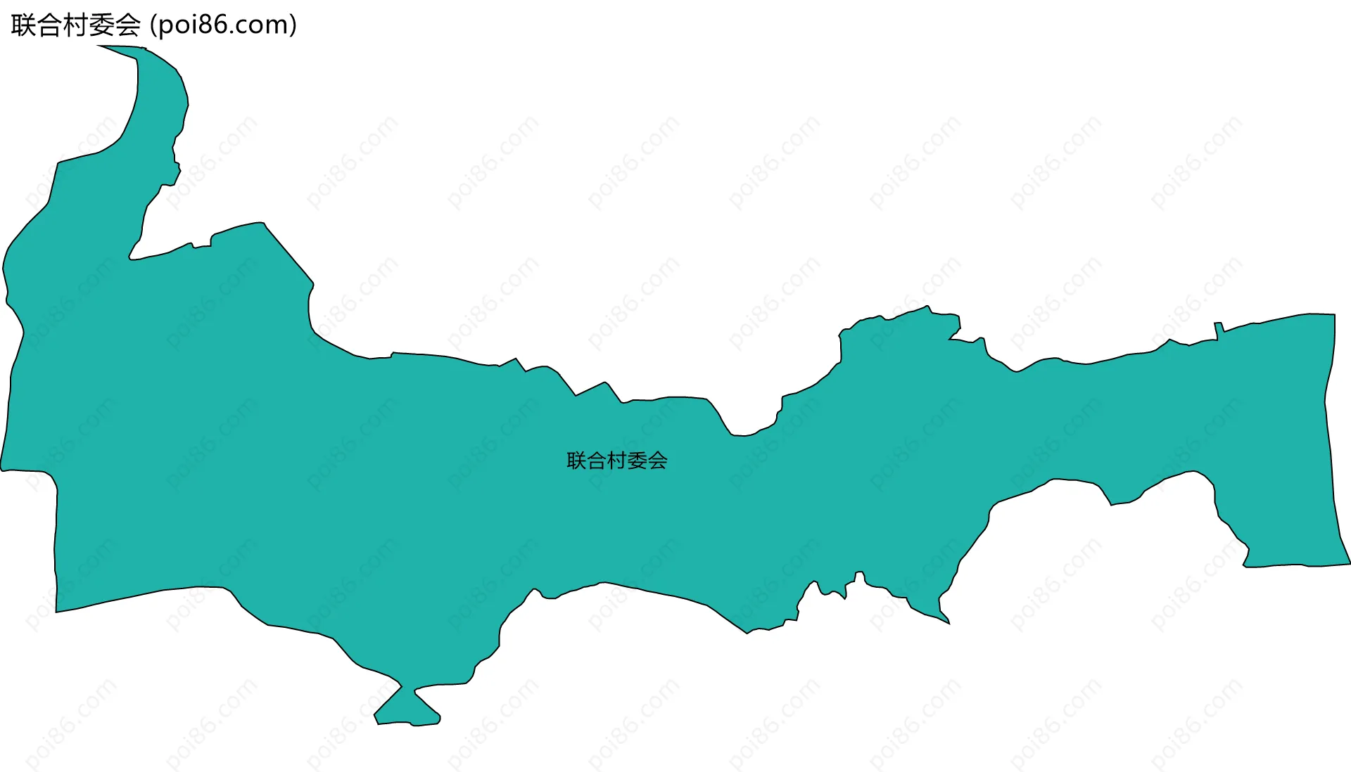 联合村委会边界地图