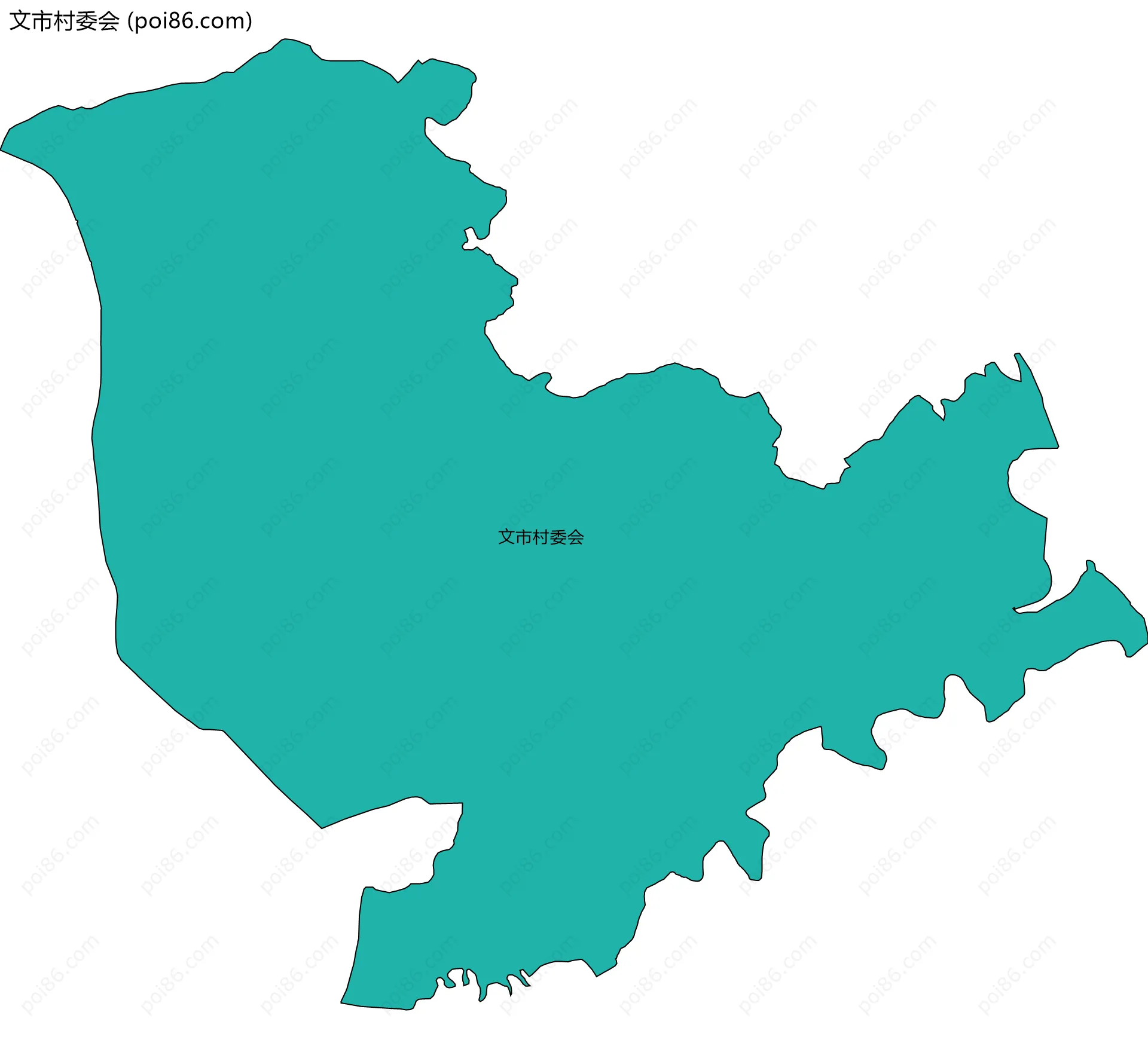 文市村委会边界地图