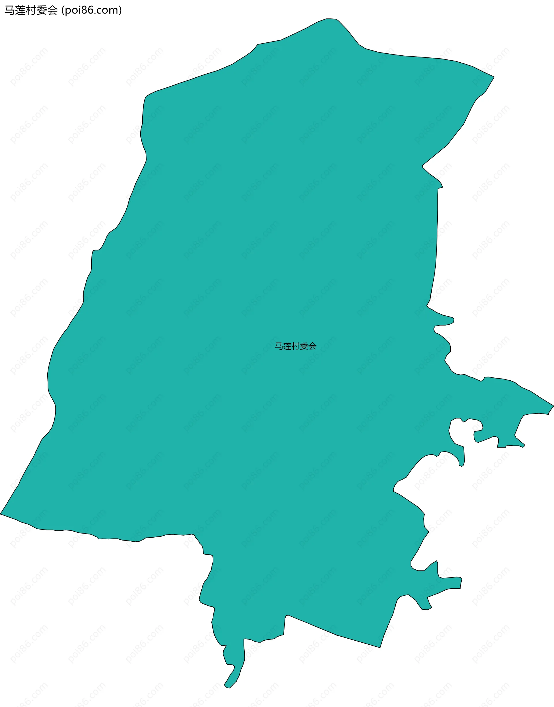 马莲村委会边界地图