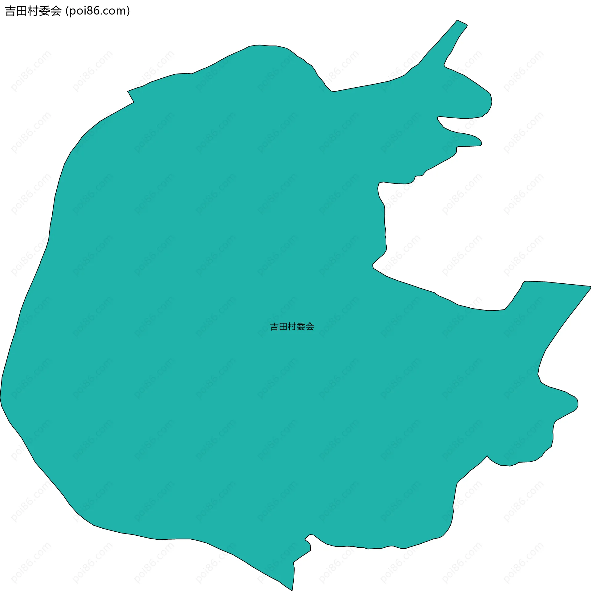 吉田村委会边界地图