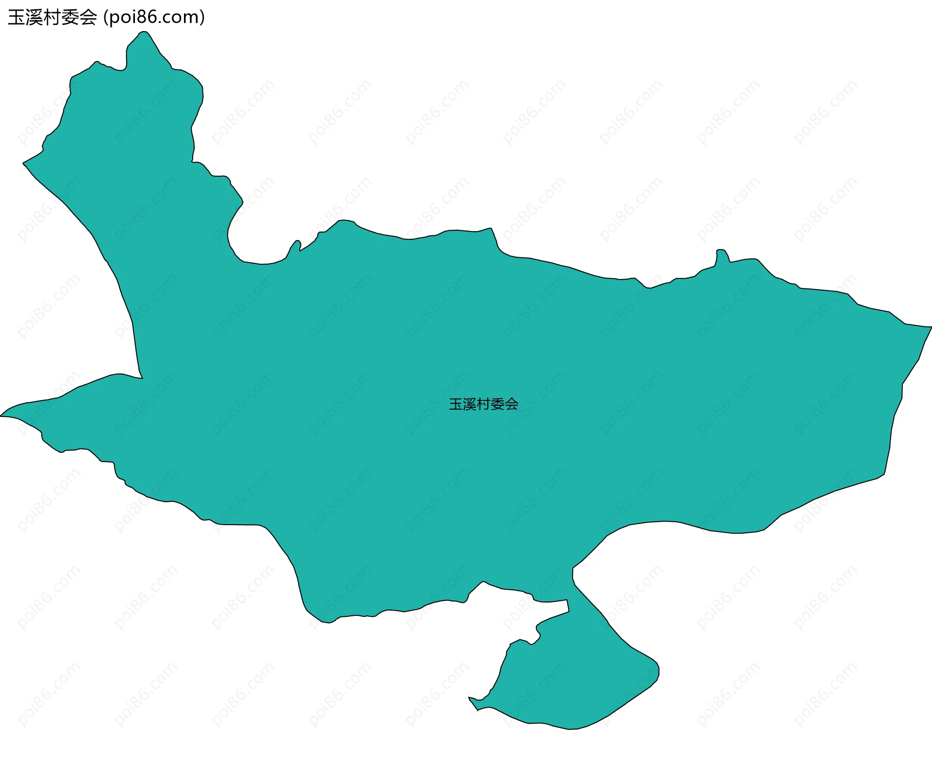 玉溪村委会边界地图