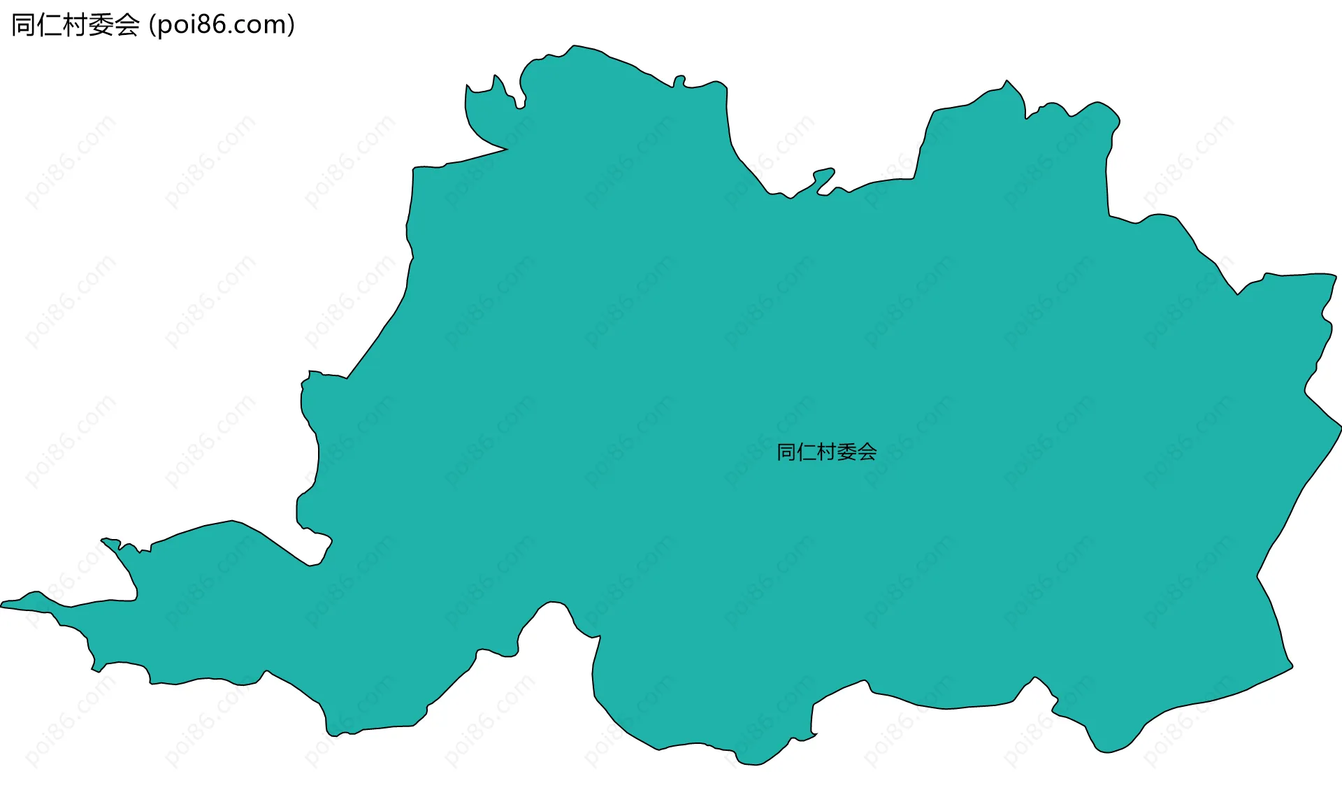 同仁村委会边界地图