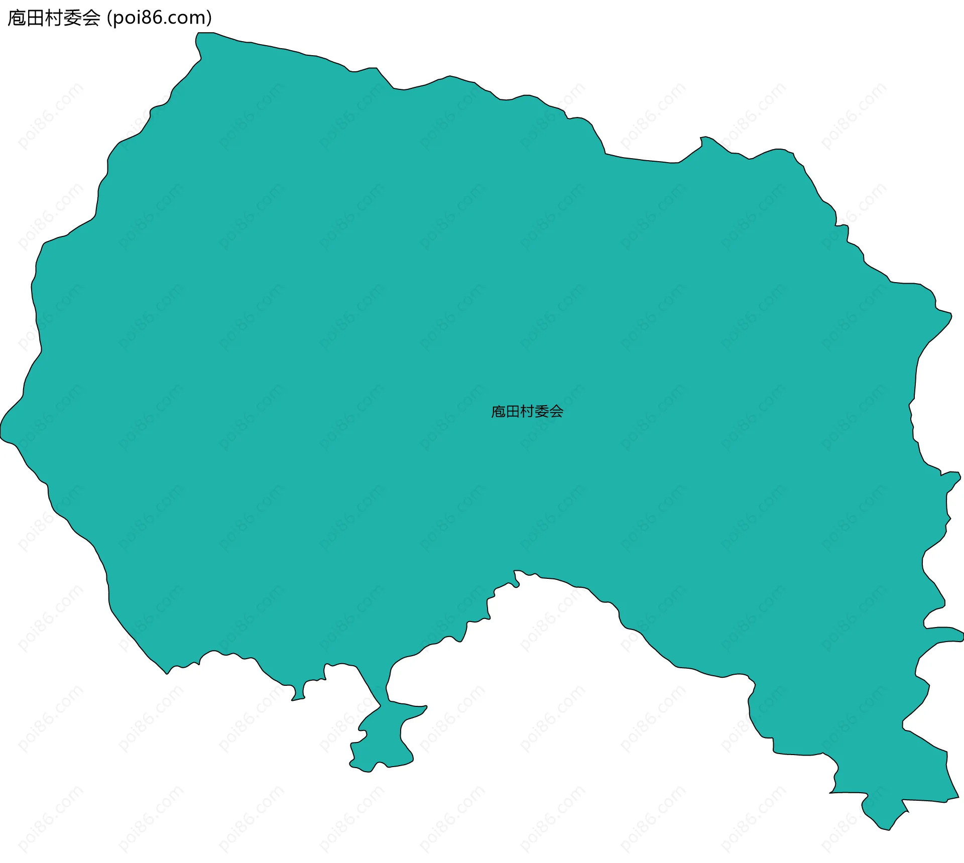 庖田村委会边界地图