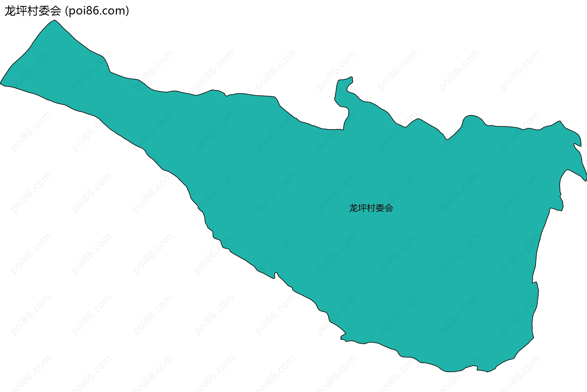 龙坪村委会边界地图