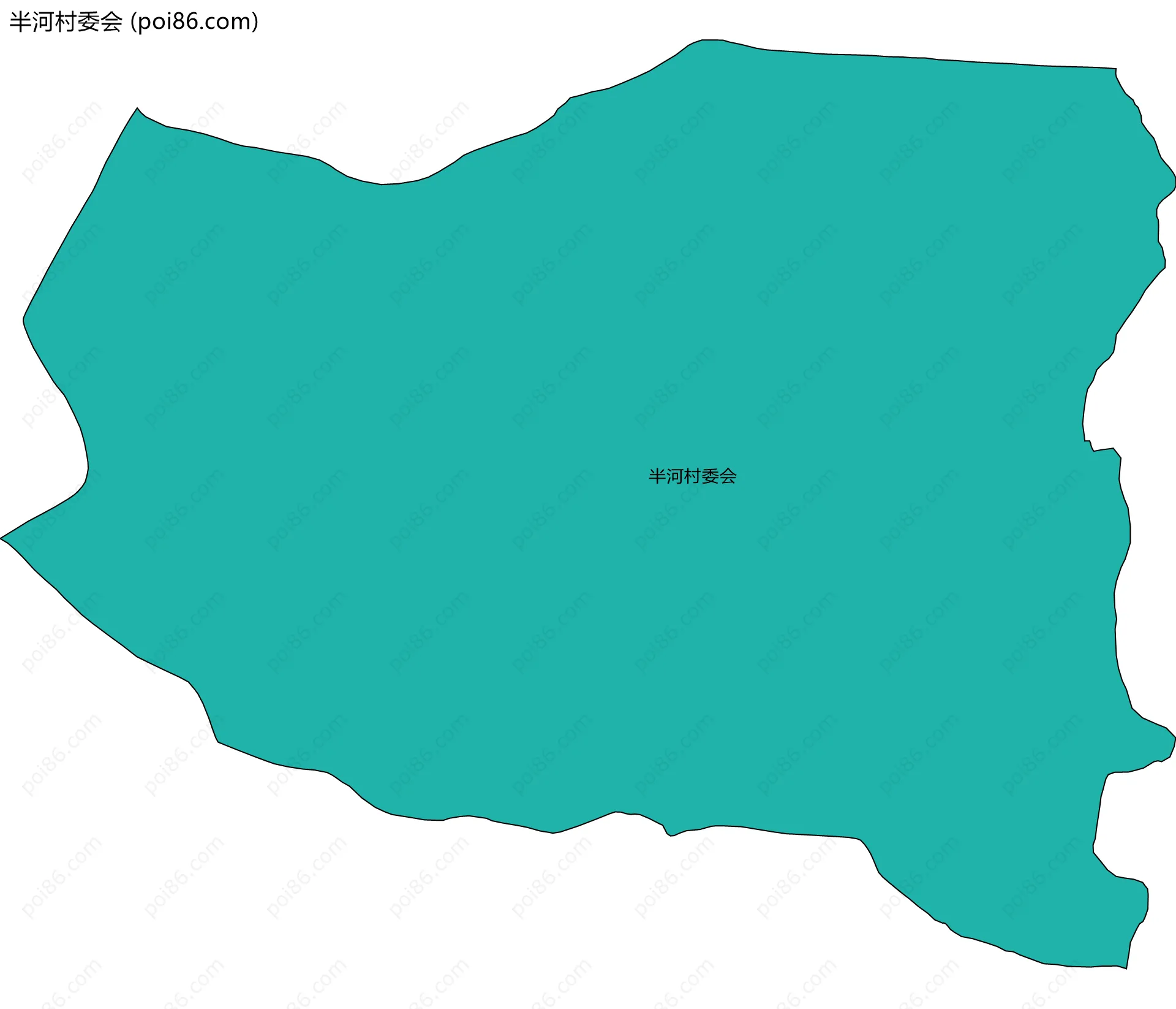 半河村委会边界地图