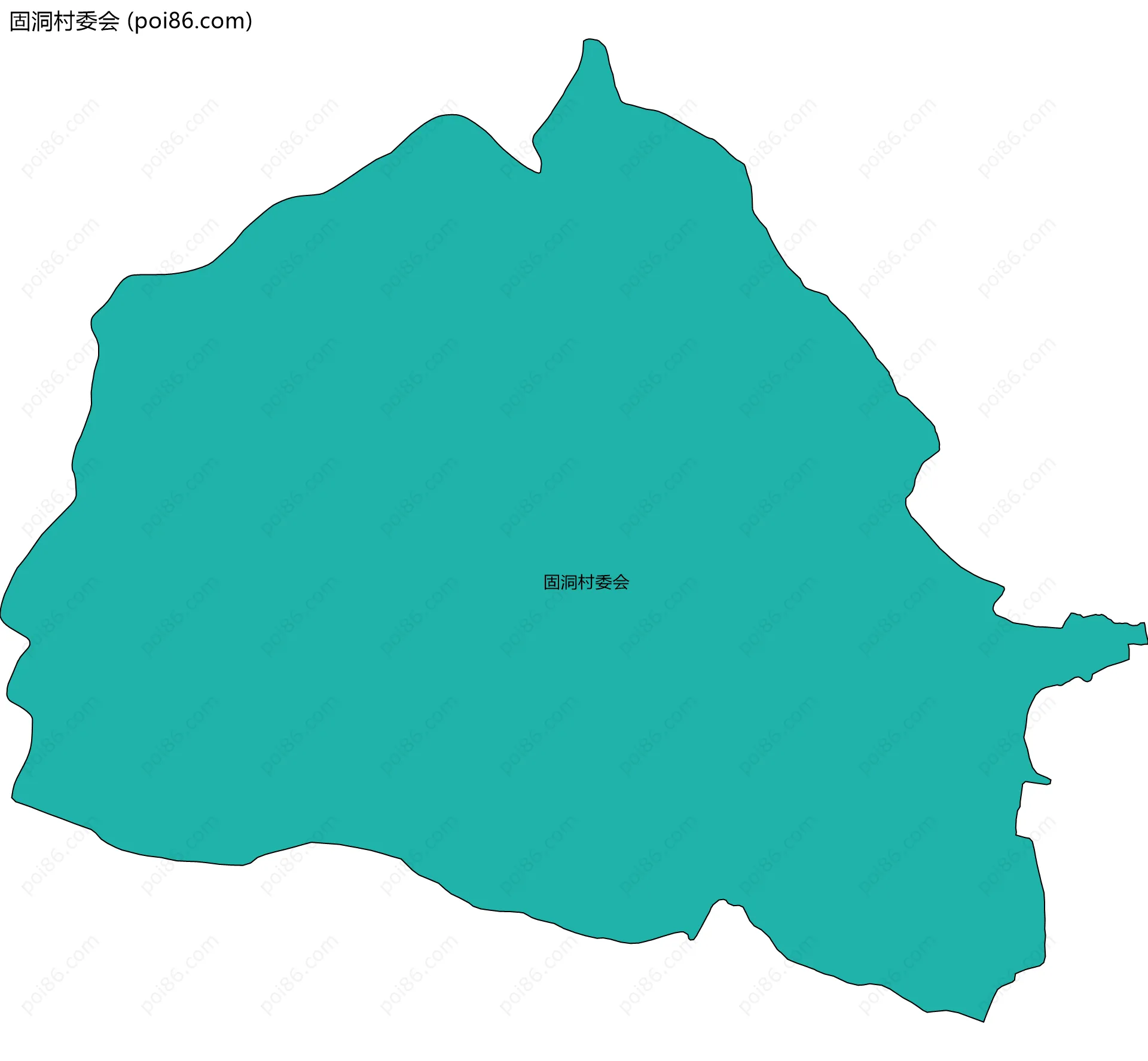 固洞村委会边界地图