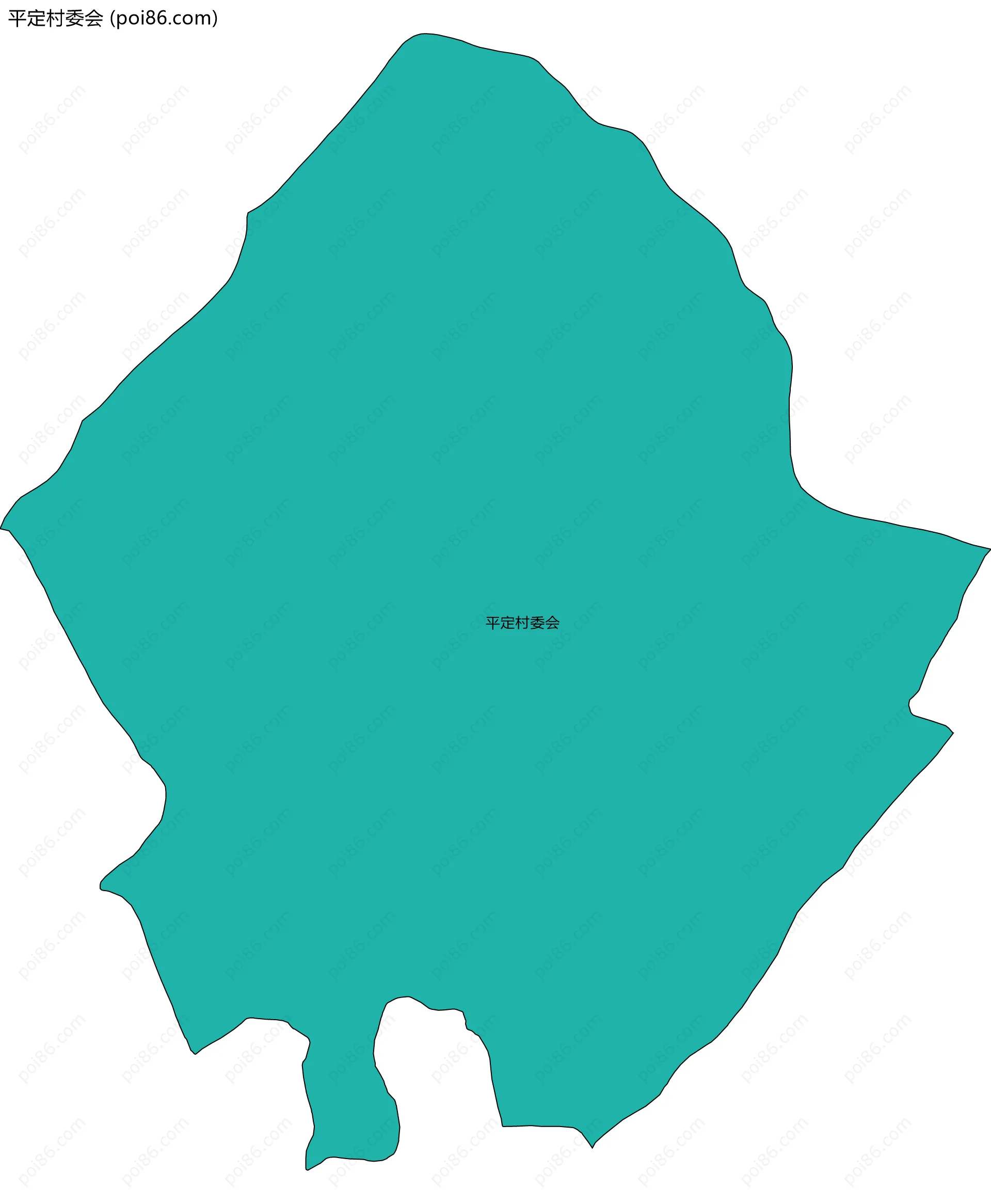 平定村委会边界地图