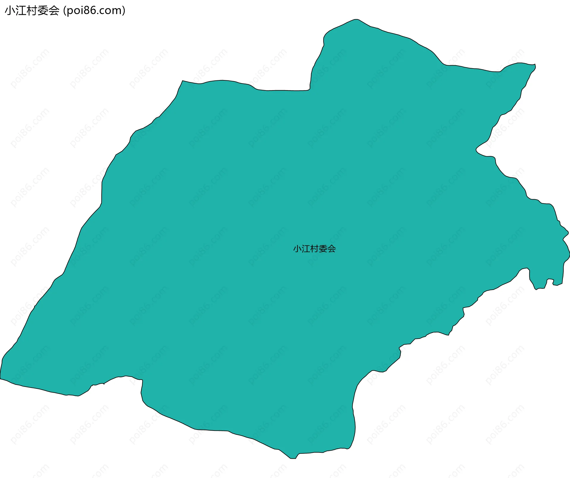小江村委会边界地图