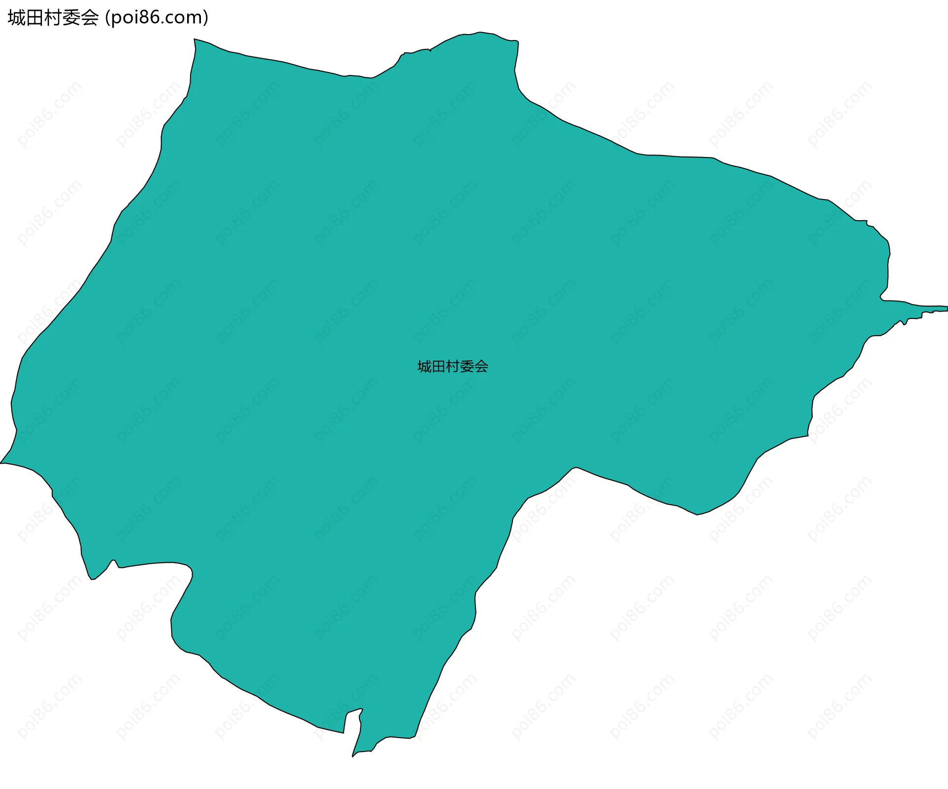城田村委会边界地图