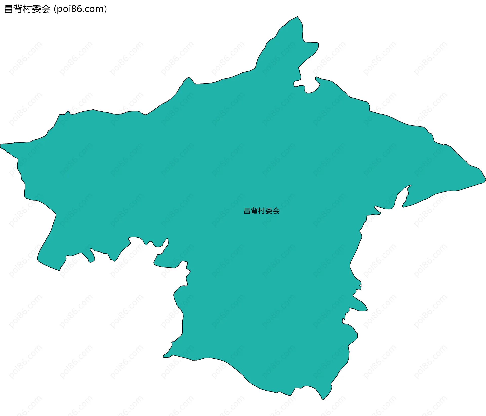 昌背村委会边界地图