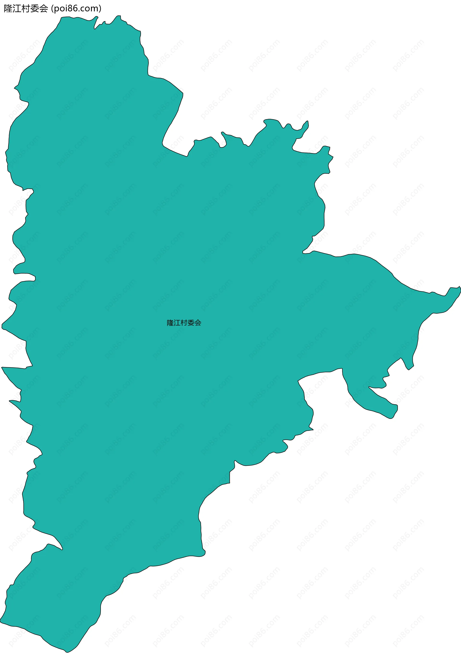 隆江村委会边界地图