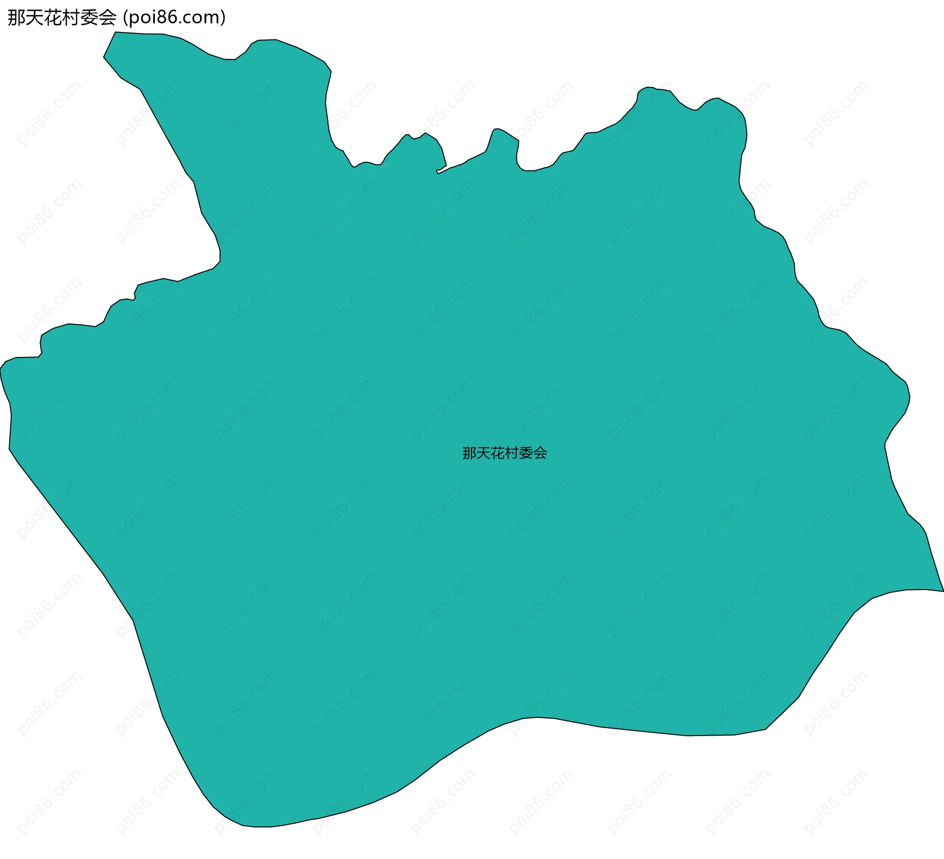 那天花村委会边界地图