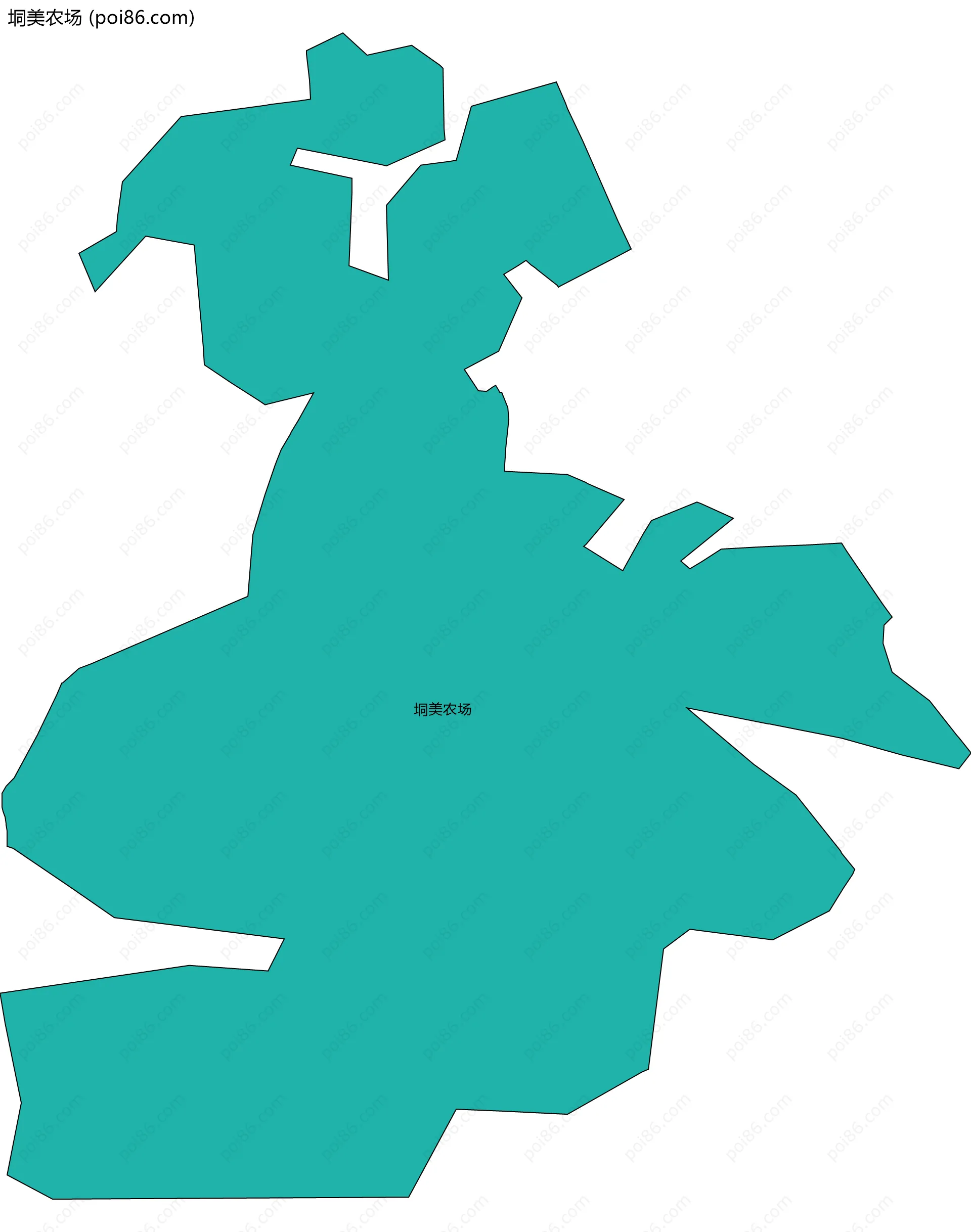垌美农场边界地图