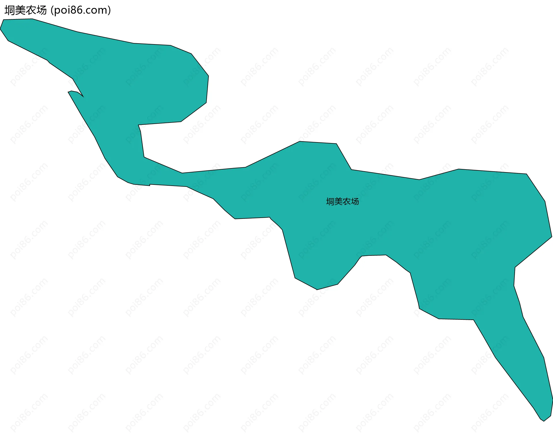 垌美农场边界地图