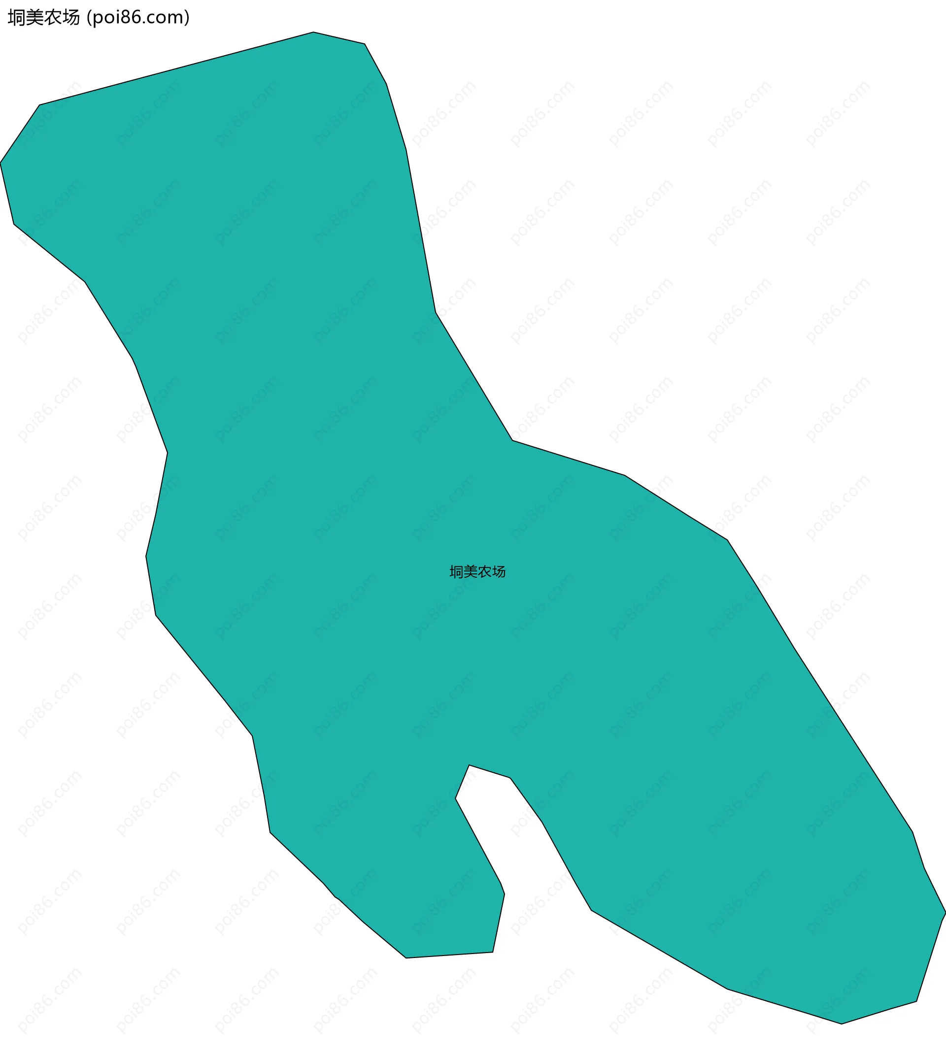 垌美农场边界地图