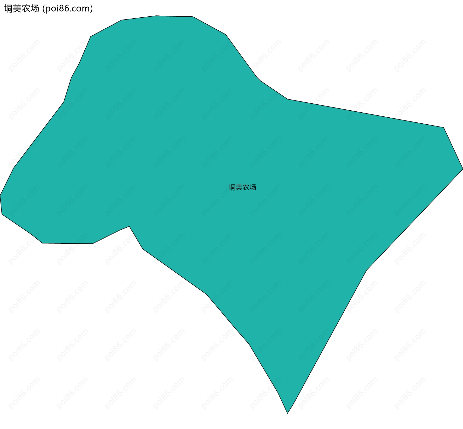 垌美农场边界地图