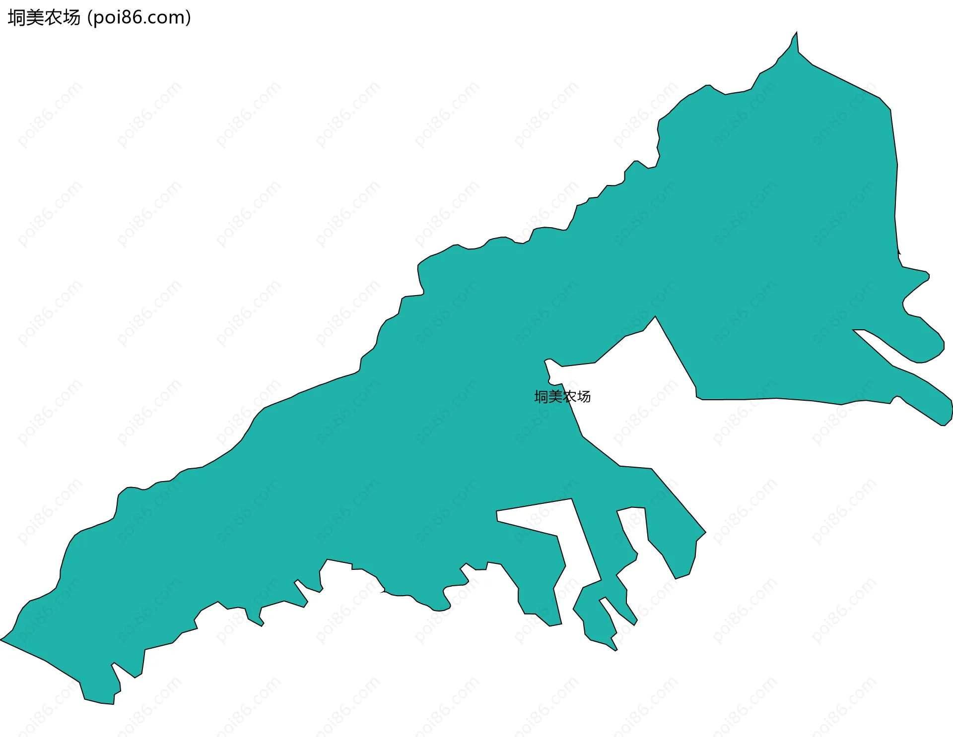 垌美农场边界地图