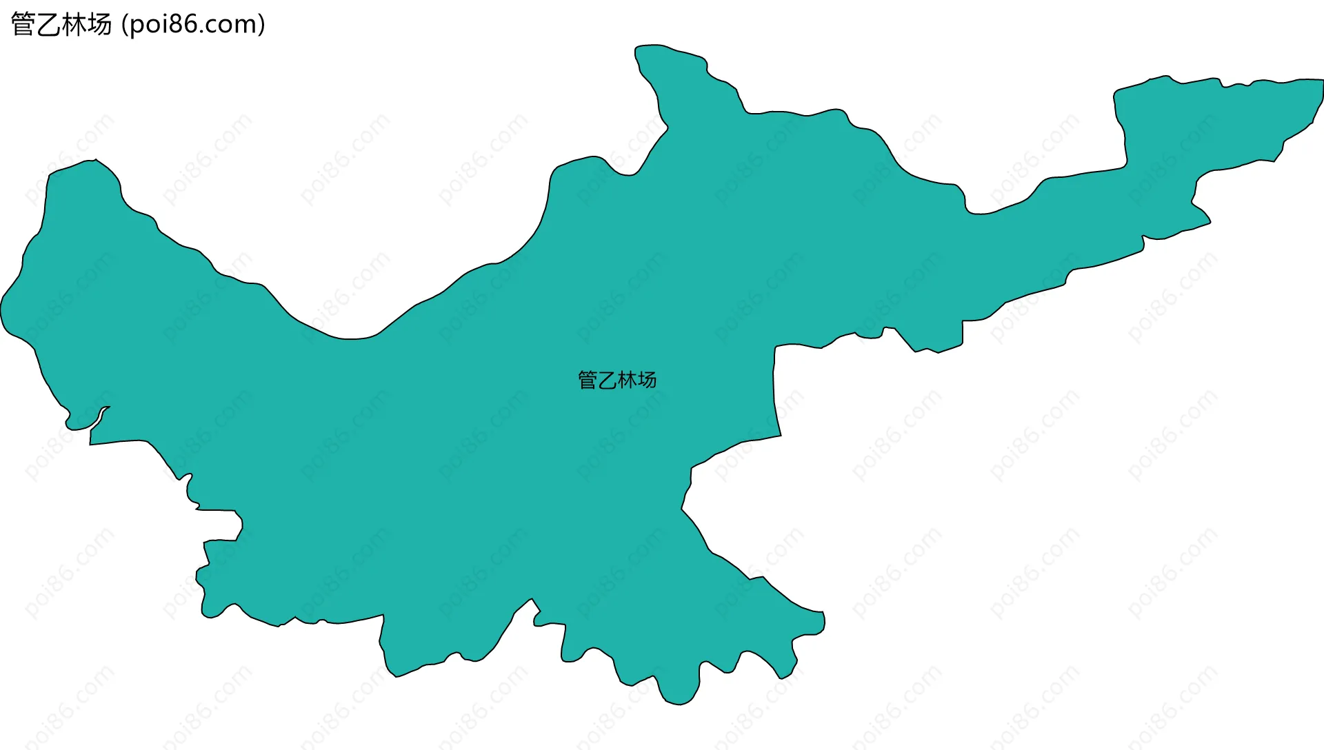 管乙林场边界地图