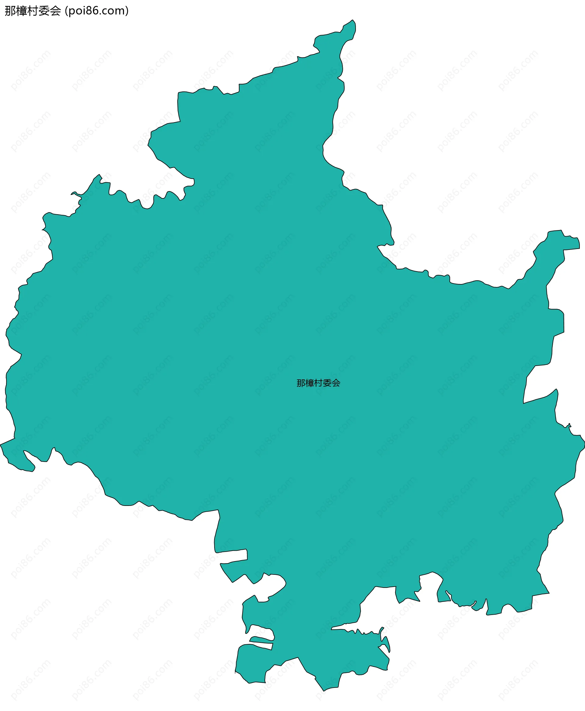 那樟村委会边界地图