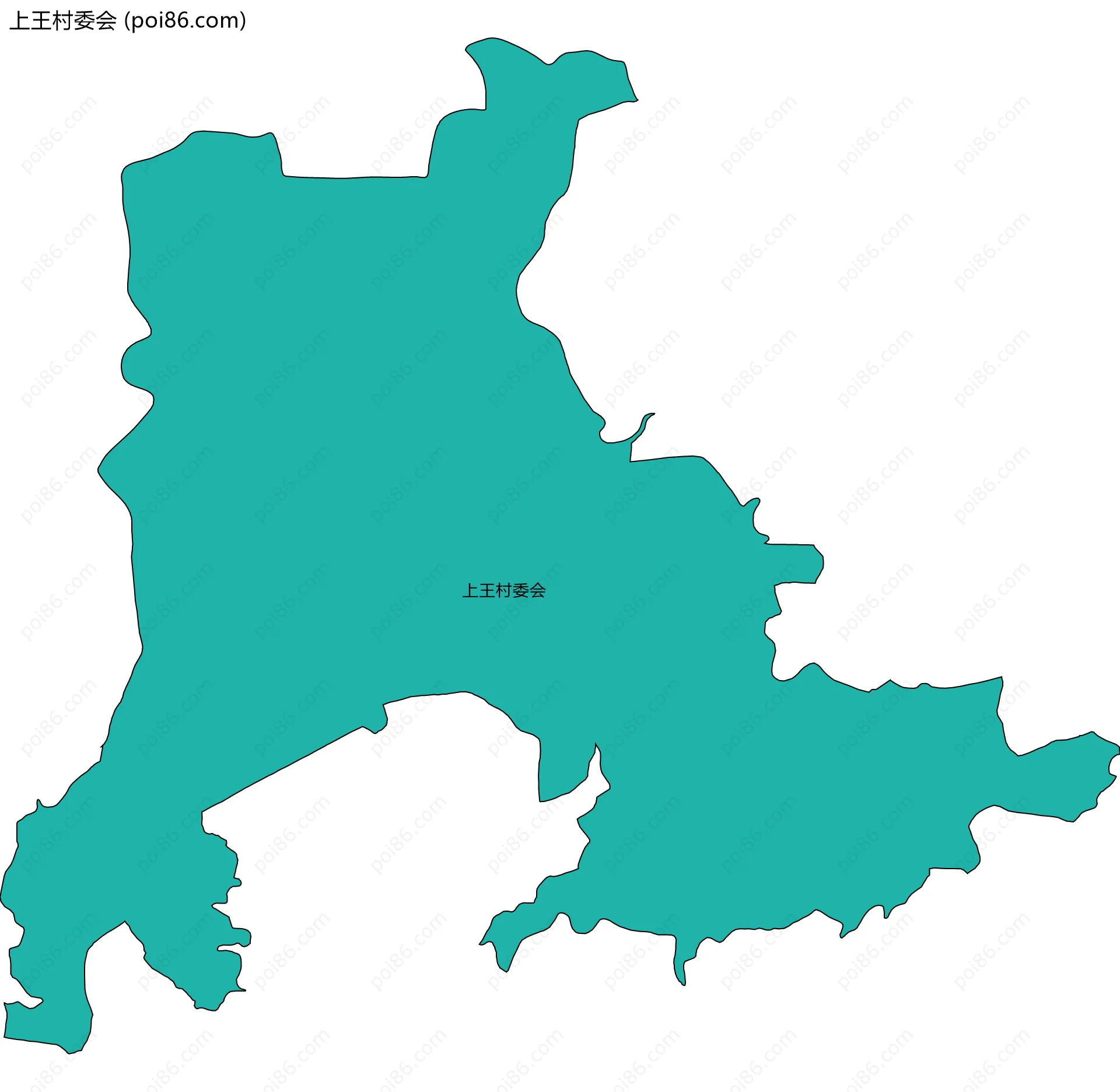 上王村委会边界地图