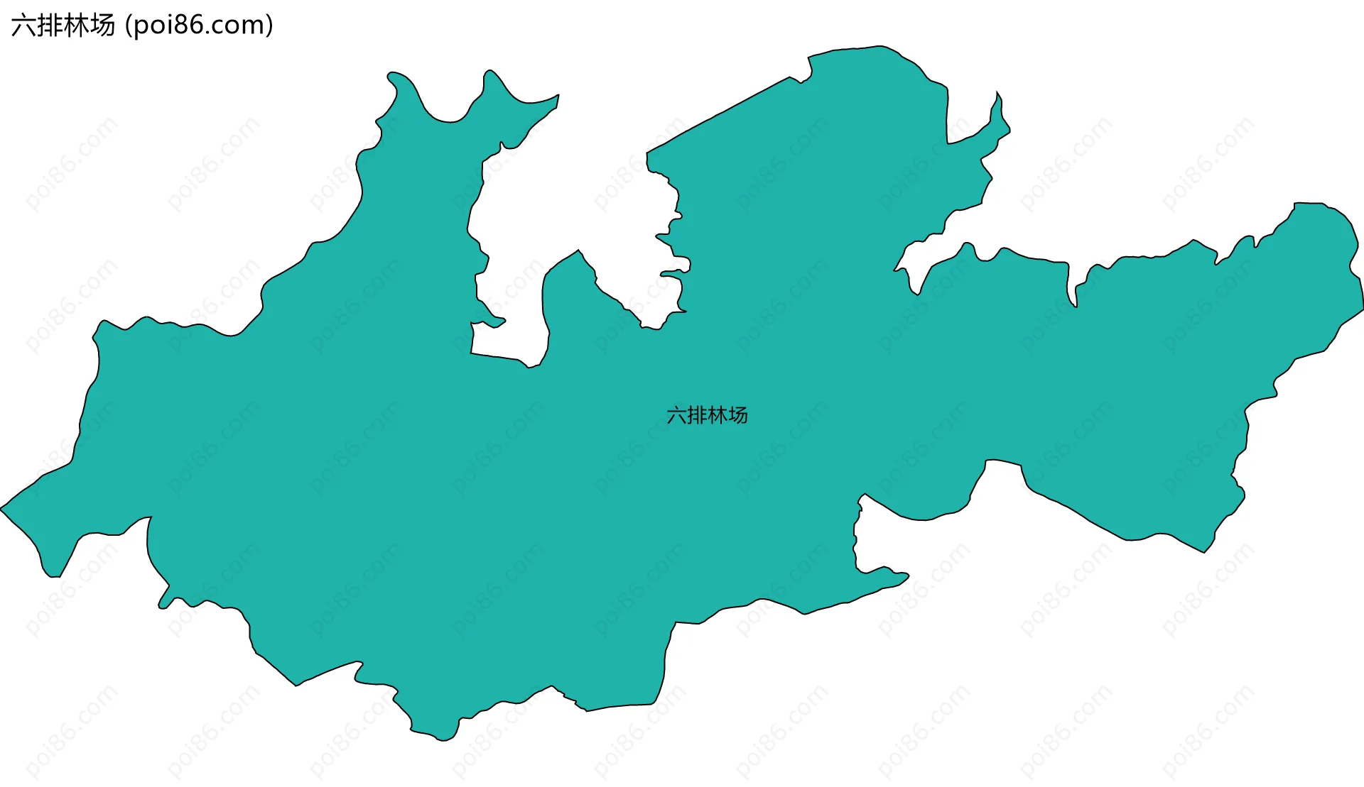 六排林场边界地图