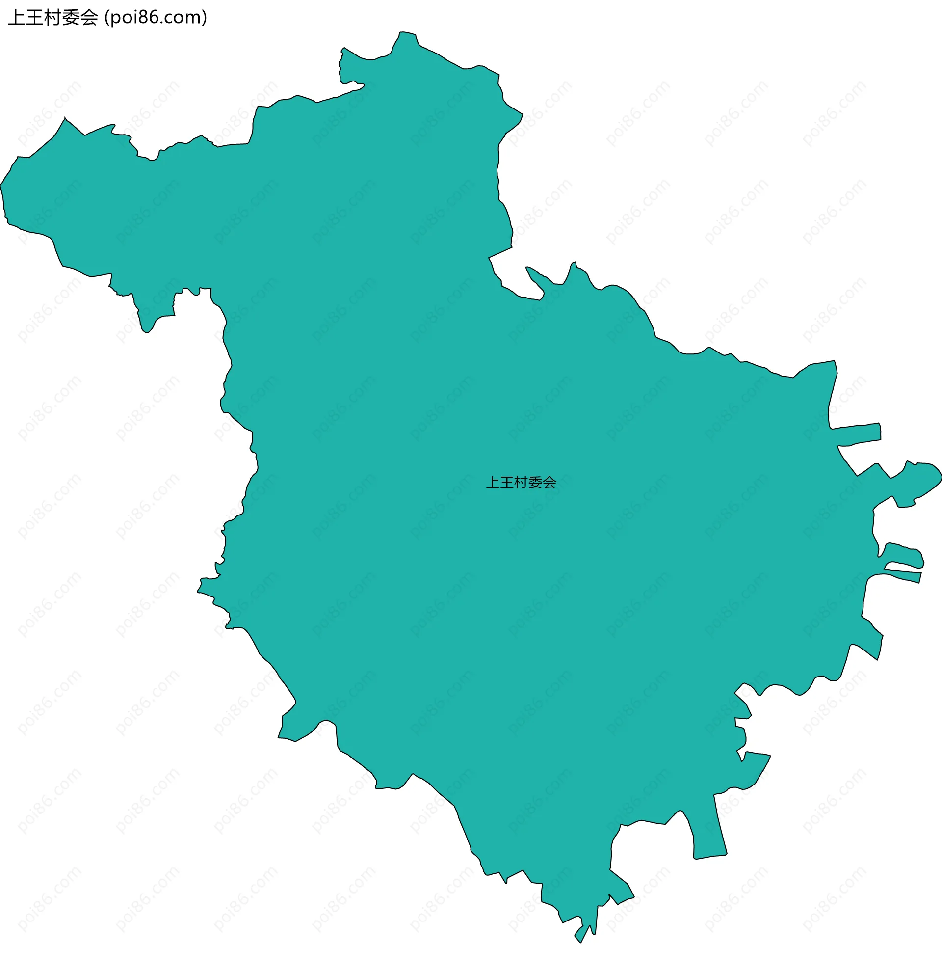 上王村委会边界地图