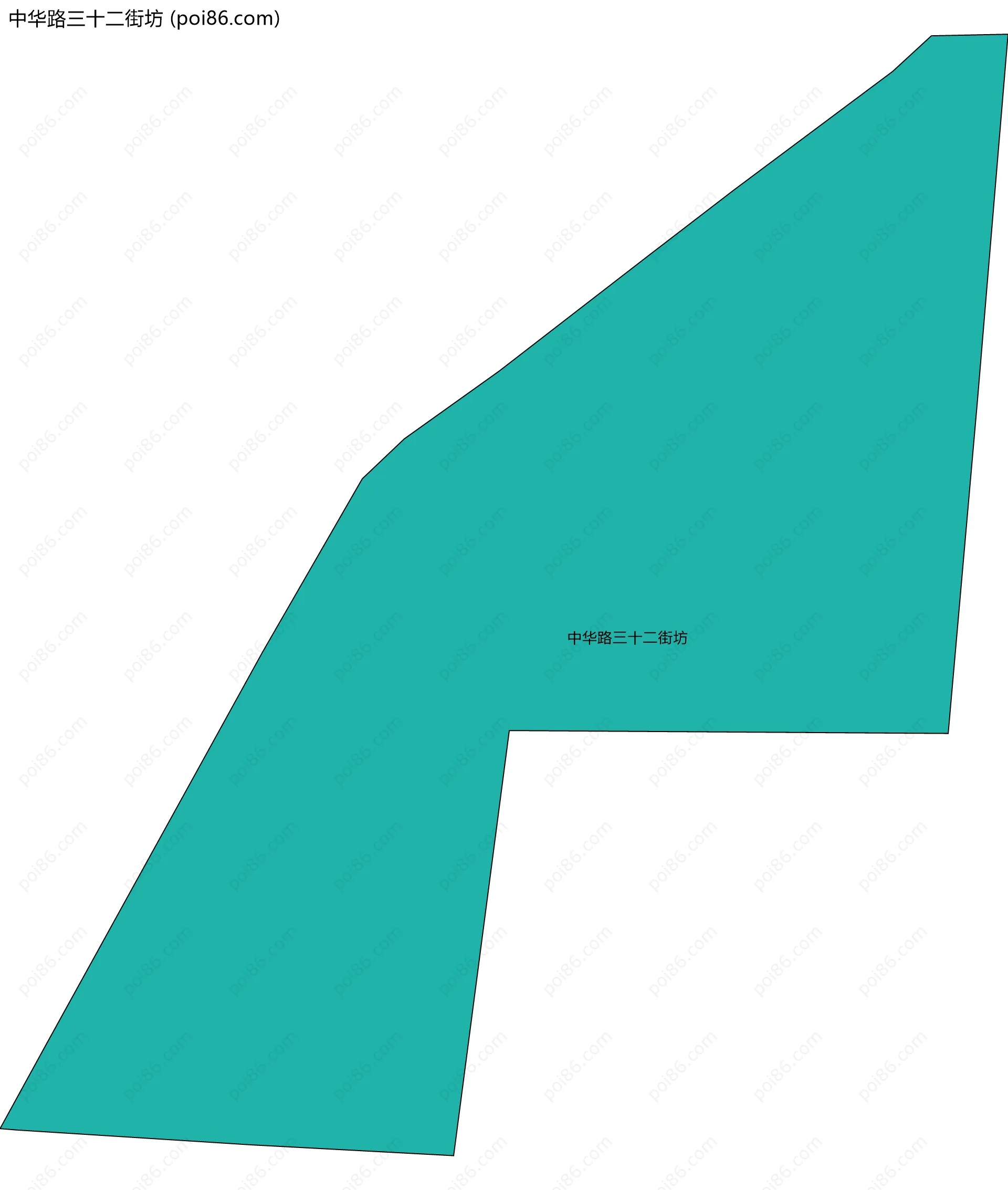 中华路三十二街坊边界地图