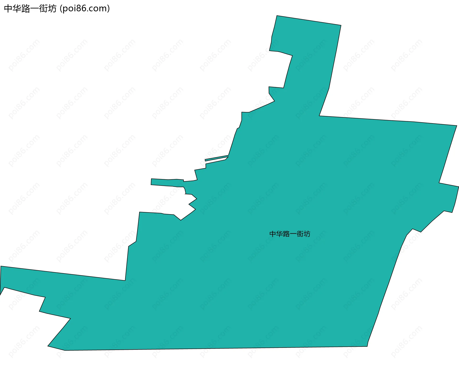中华路一街坊边界地图