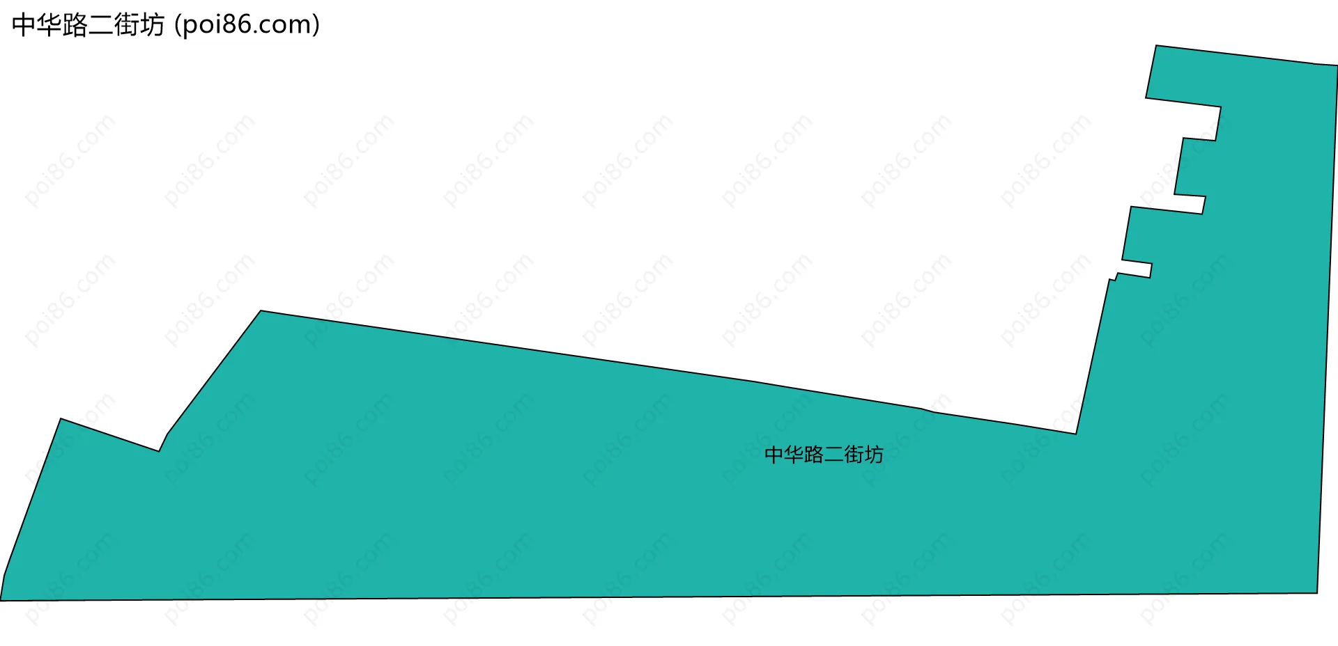 中华路二街坊边界地图