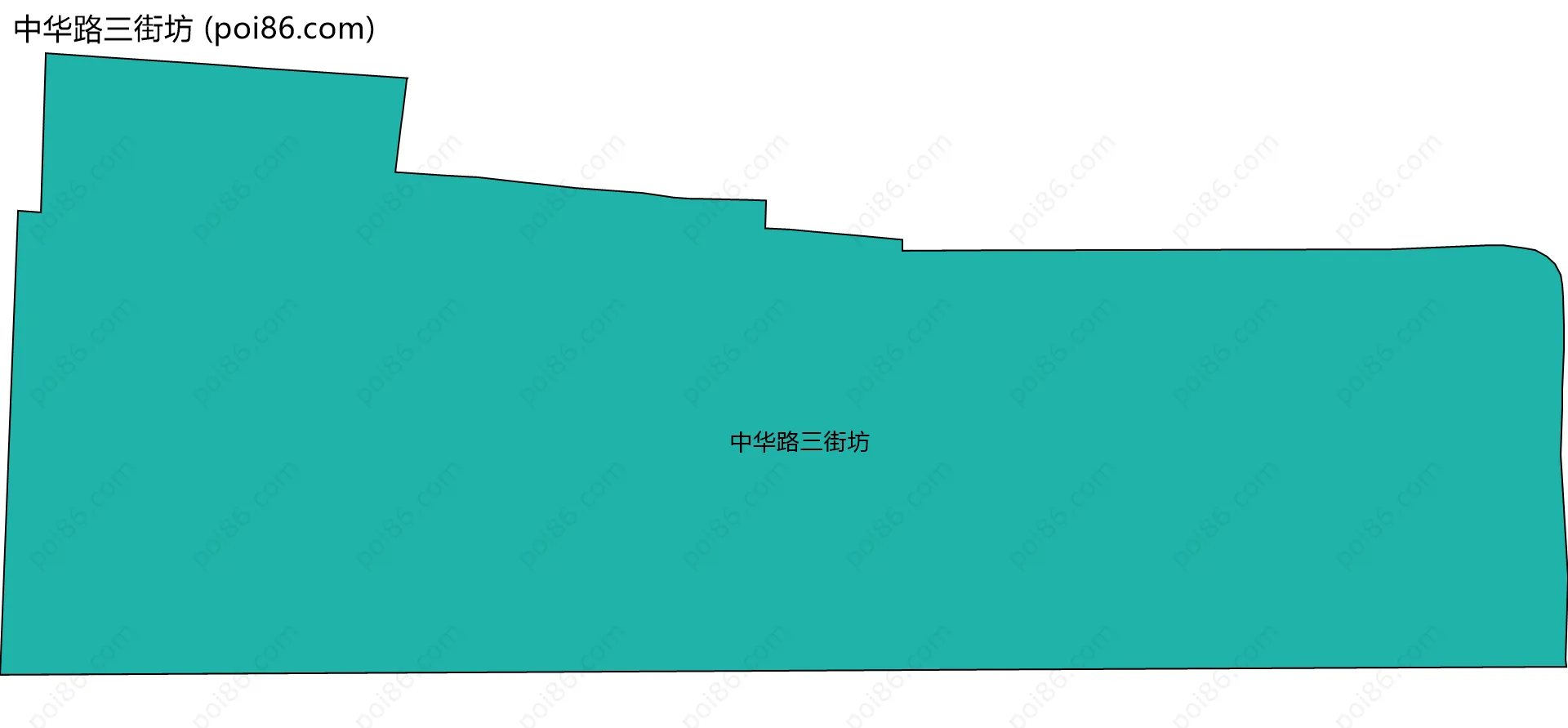 中华路三街坊边界地图