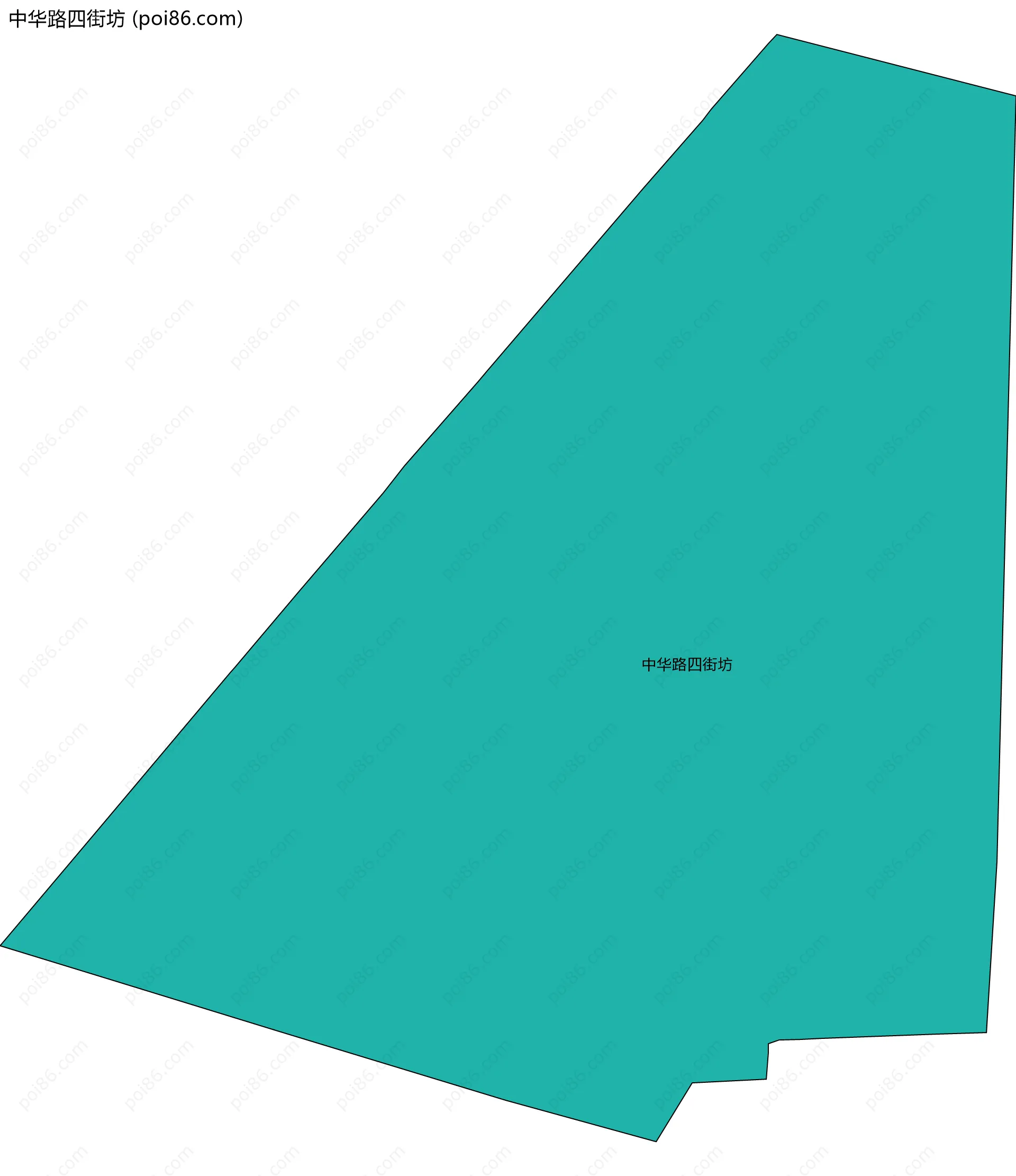 中华路四街坊边界地图