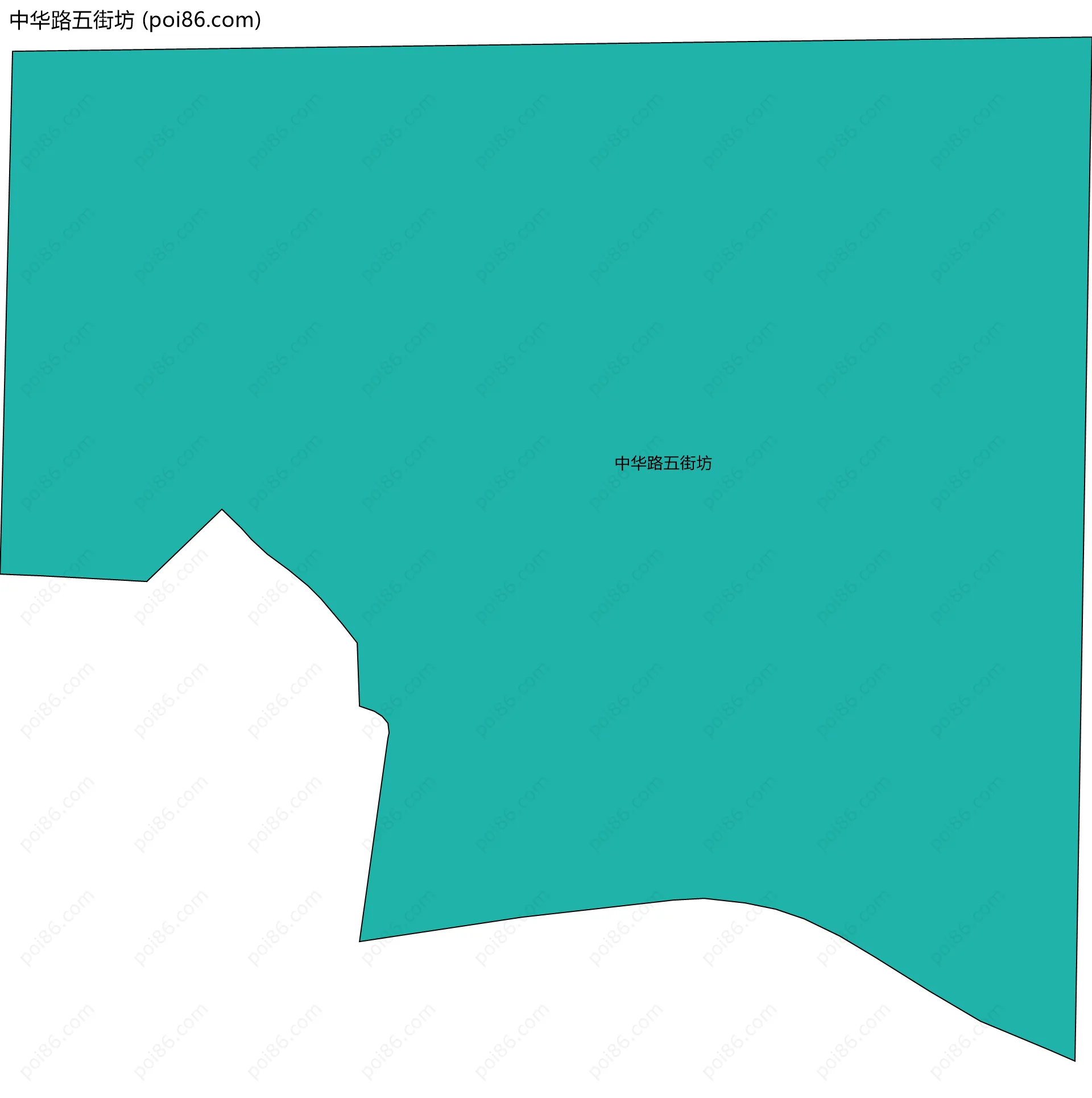 中华路五街坊边界地图