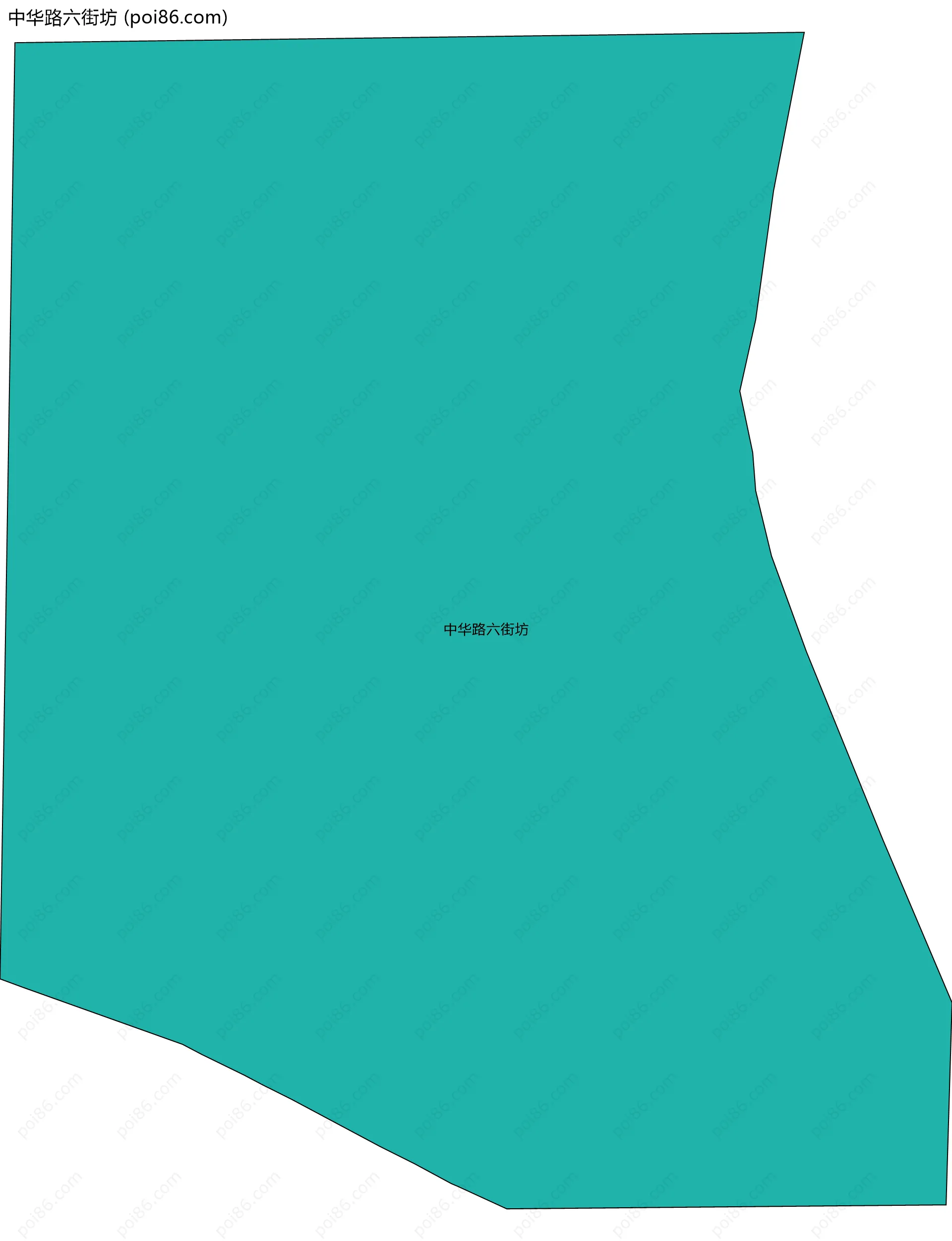 中华路六街坊边界地图