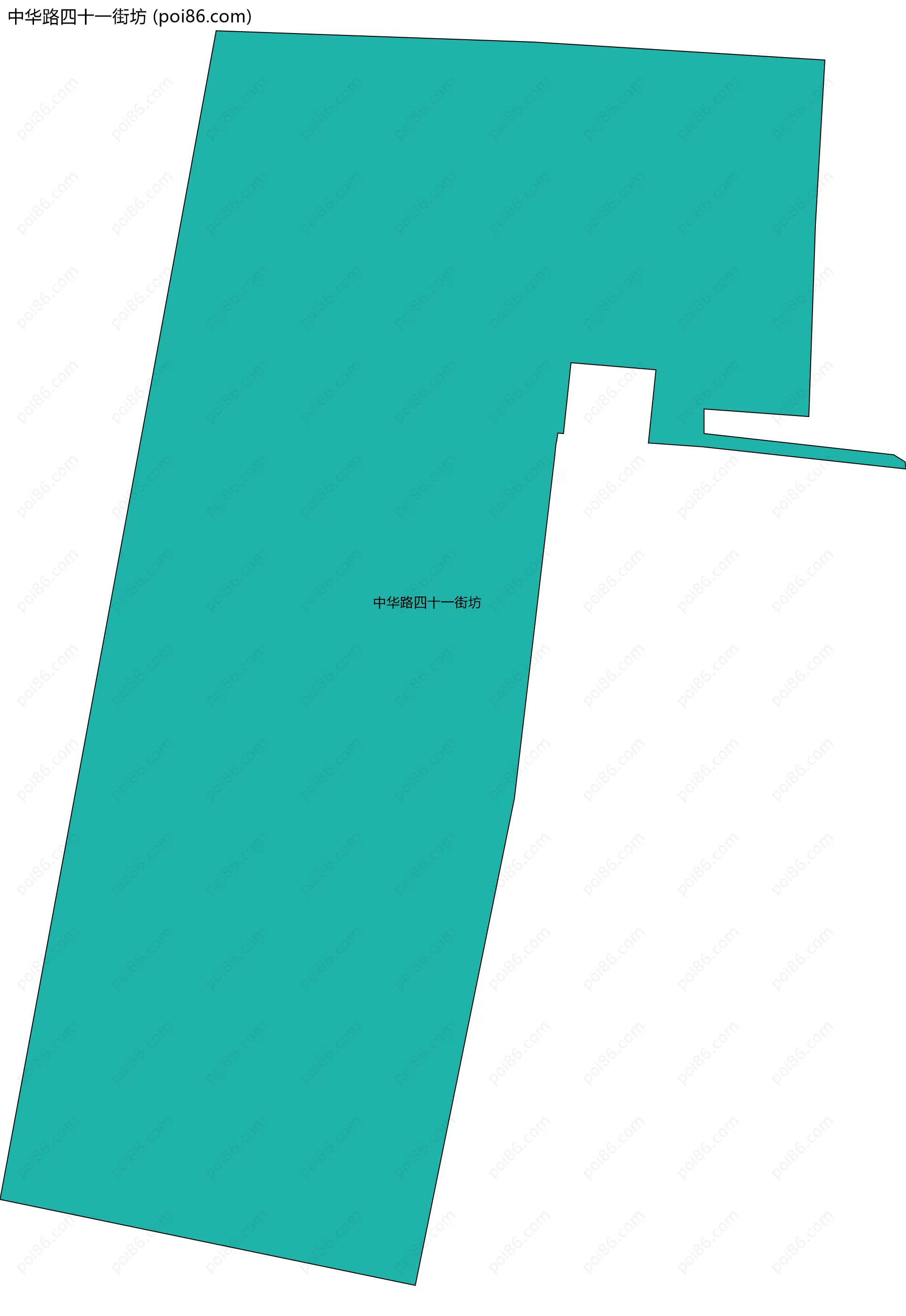 中华路四十一街坊边界地图