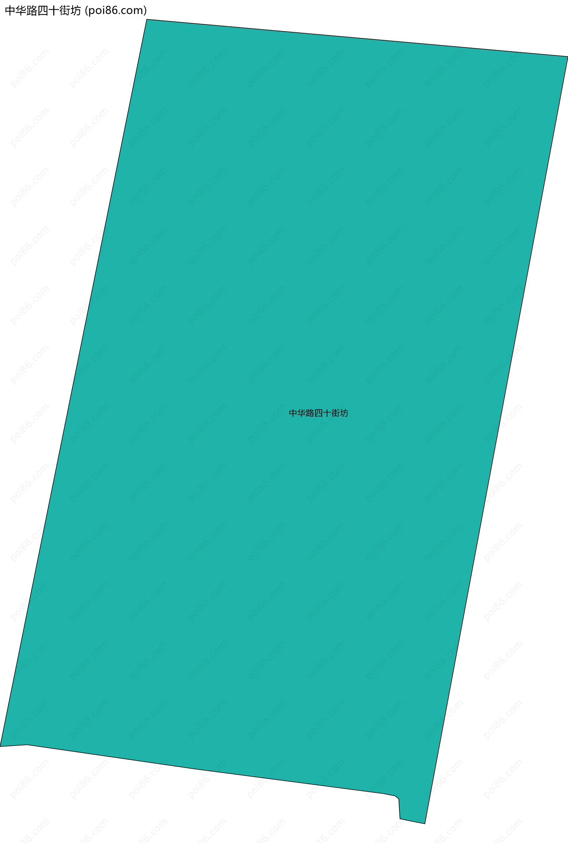 中华路四十街坊边界地图