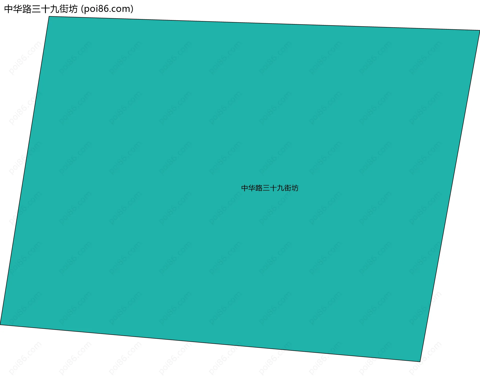 中华路三十九街坊边界地图