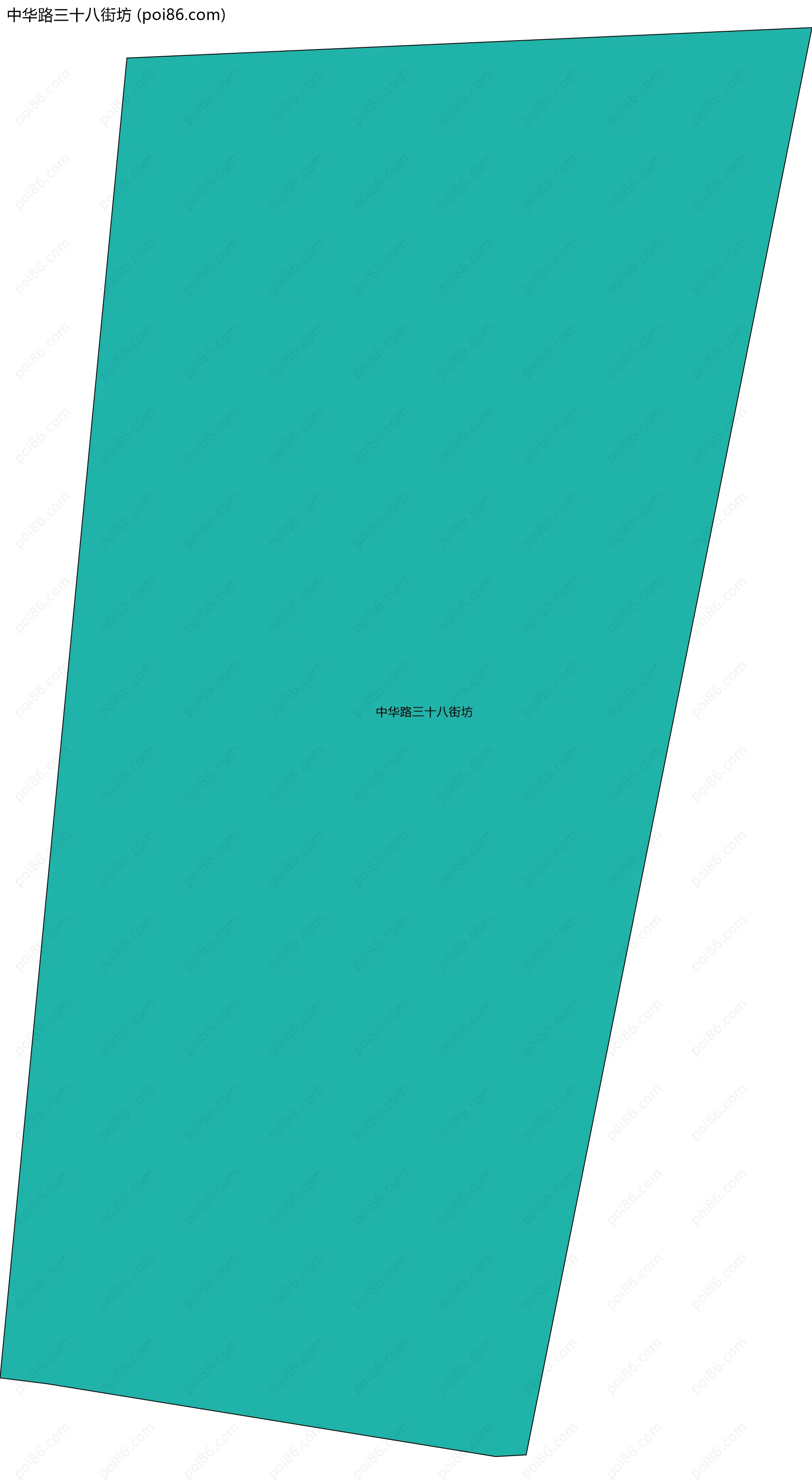 中华路三十八街坊边界地图