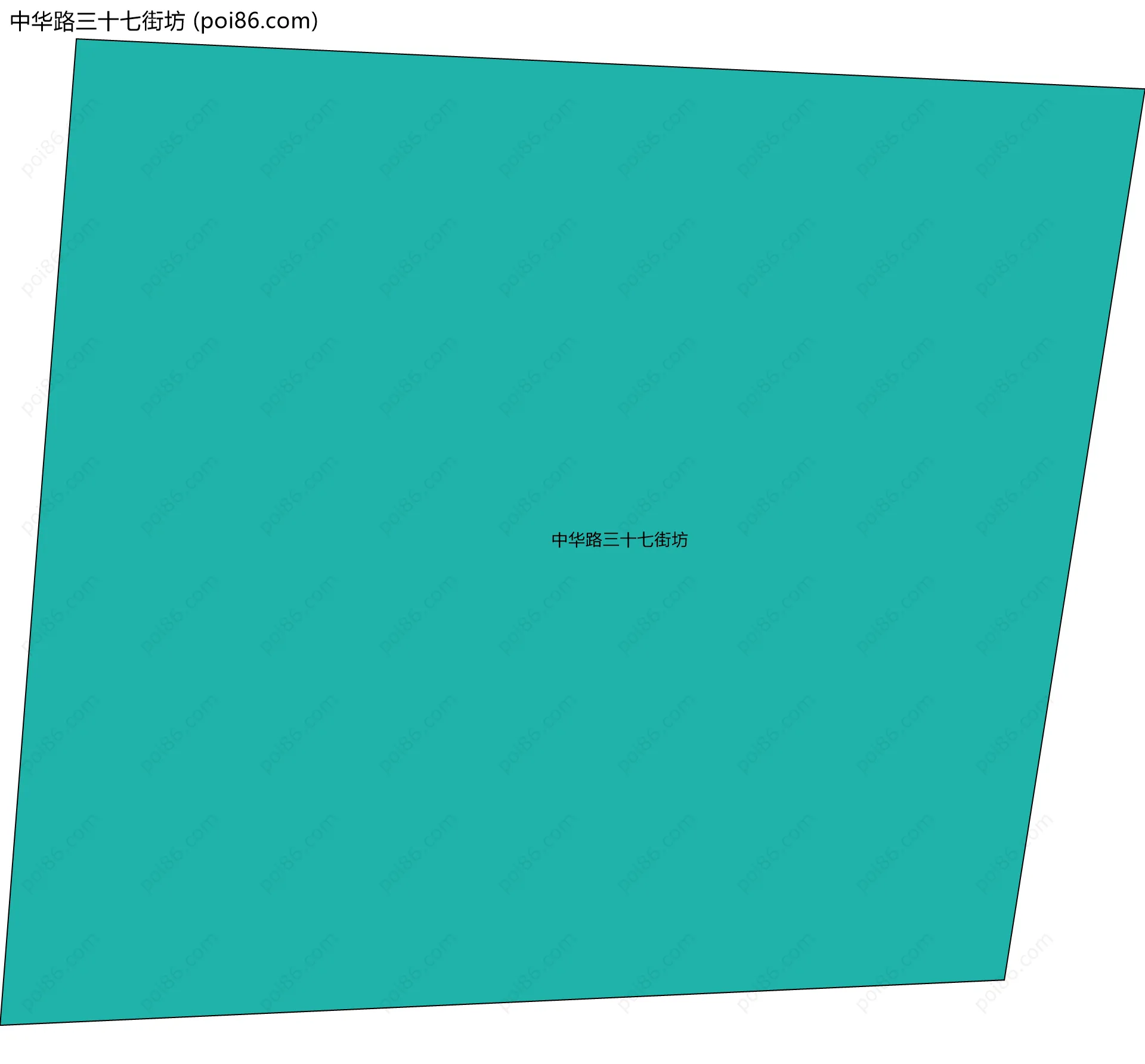 中华路三十七街坊边界地图