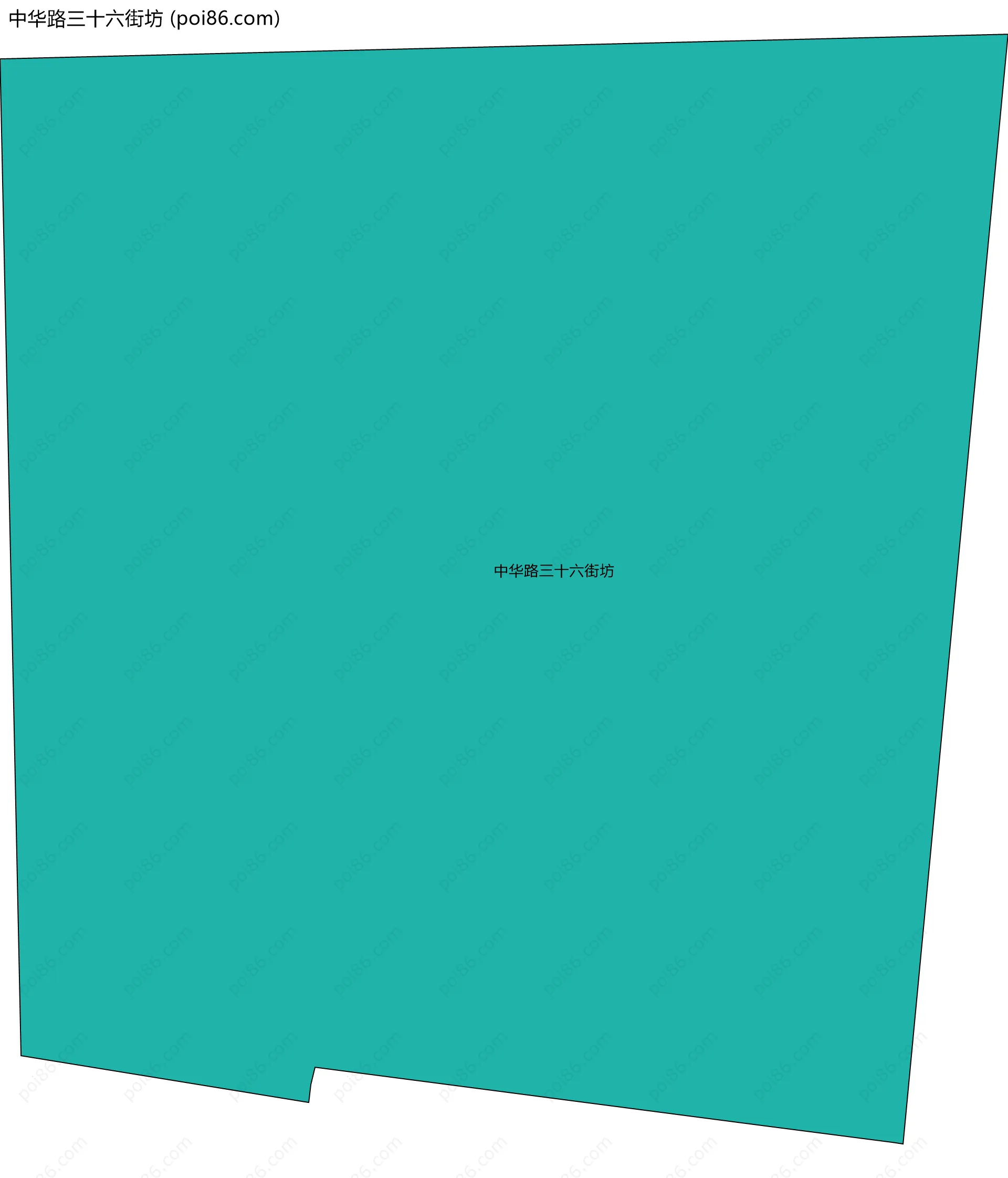 中华路三十六街坊边界地图